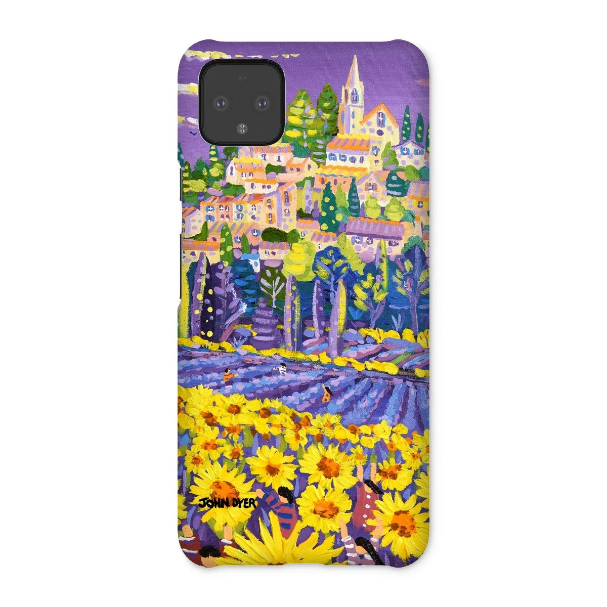 Snap Art Phone Case. Lavender & Sunflower Pickers, Provence, France. Artist John Dyer. Cornwall Art Gallery. - Image 18