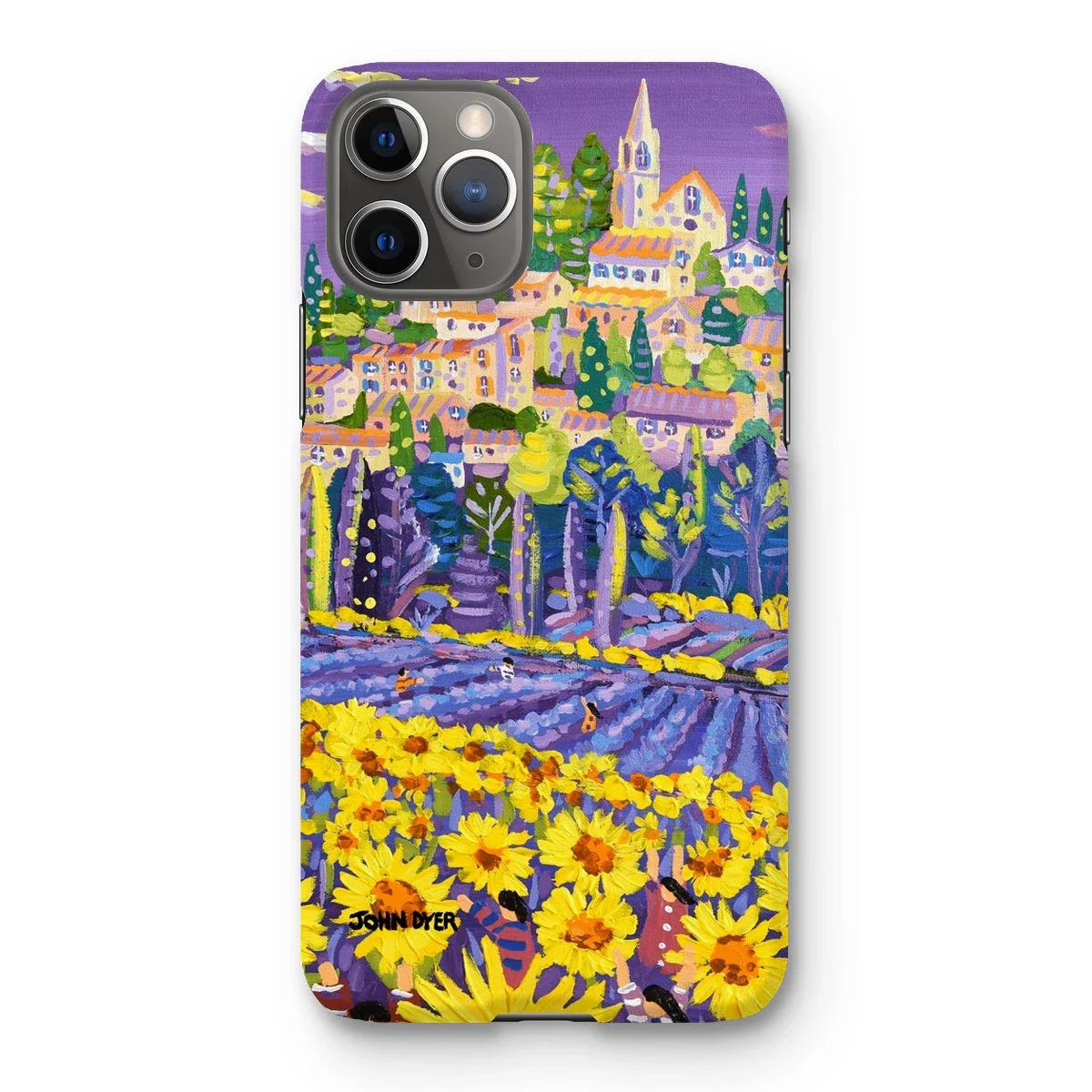 Snap Art Phone Case. Lavender & Sunflower Pickers, Provence, France. Artist John Dyer. Cornwall Art Gallery. - Image 25