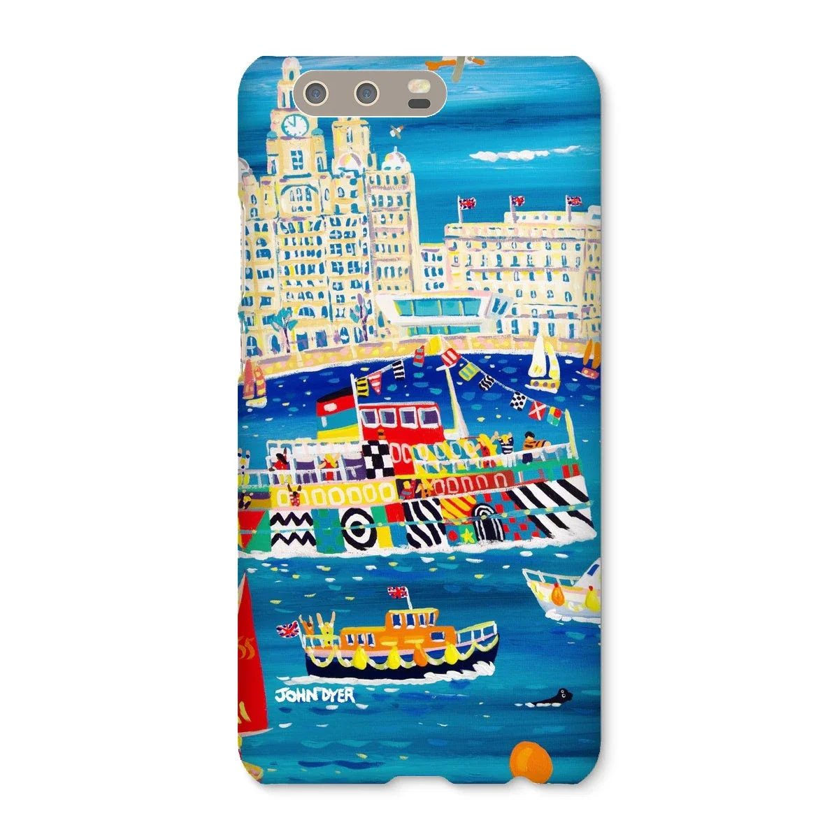 Snap Art Phone Case. Liverpool Mersey River Dazzle Ferry. Artist John Dyer. Cornwall Art Gallery - Image 21