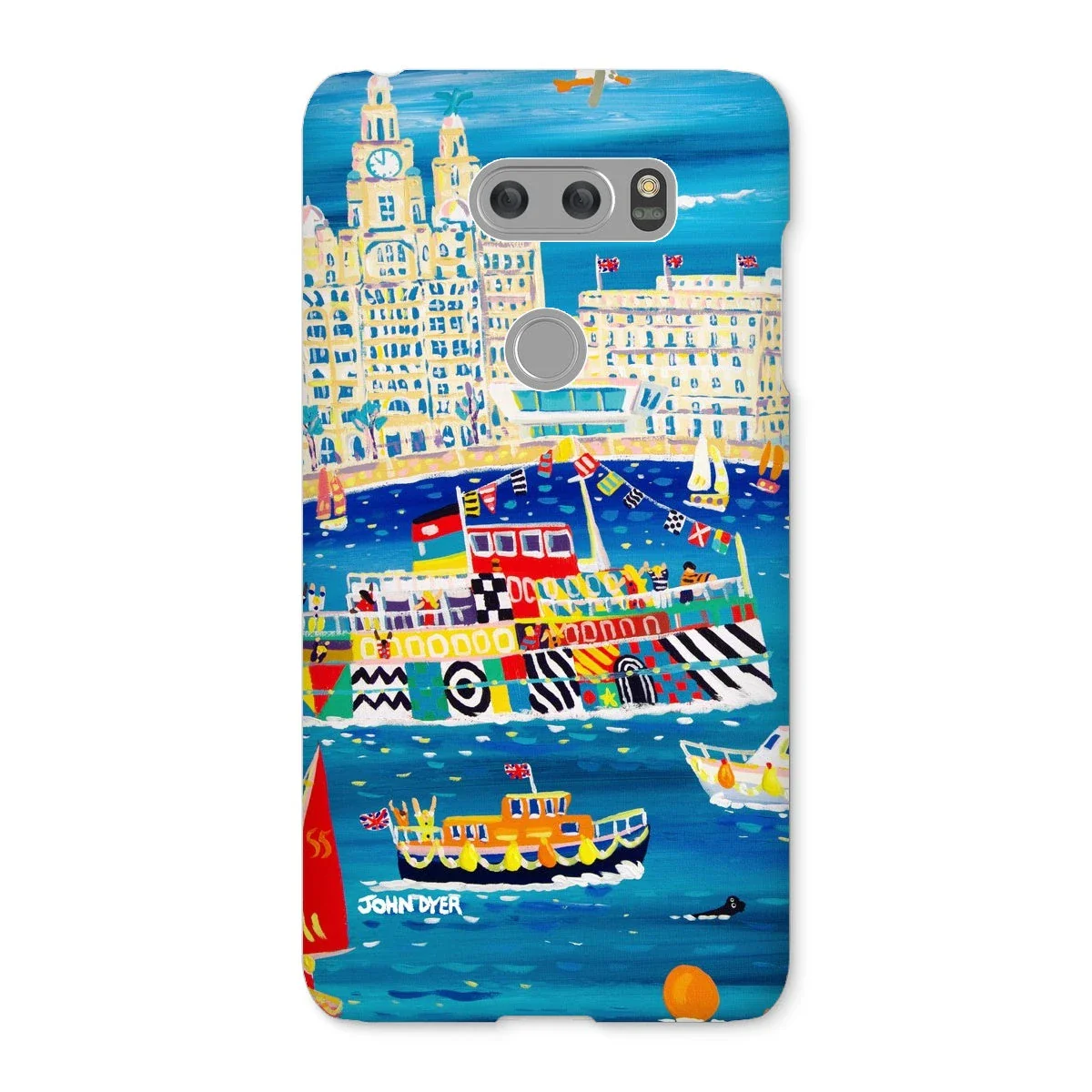 Snap Art Phone Case. Liverpool Mersey River Dazzle Ferry. Artist John Dyer. Cornwall Art Gallery - Image 40