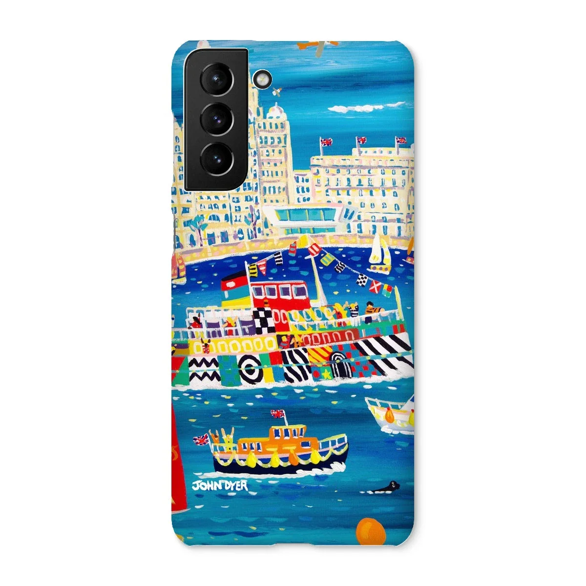 Snap Art Phone Case. Liverpool Mersey River Dazzle Ferry. Artist John Dyer. Cornwall Art Gallery - Image 42