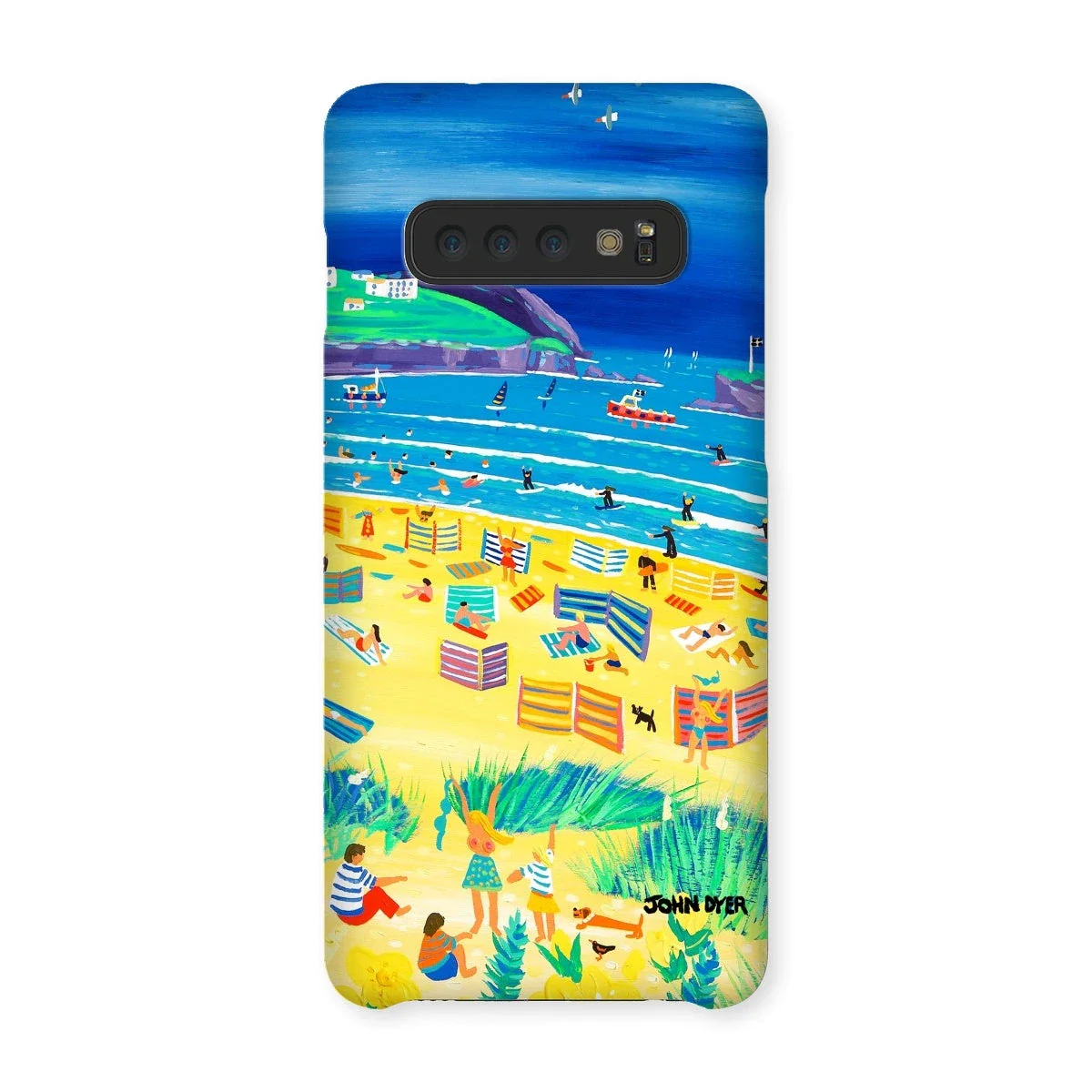 Snap Art Phone Case. Perranporth Beach. Artist John Dyer. Cornwall Art Gallery - Image 10