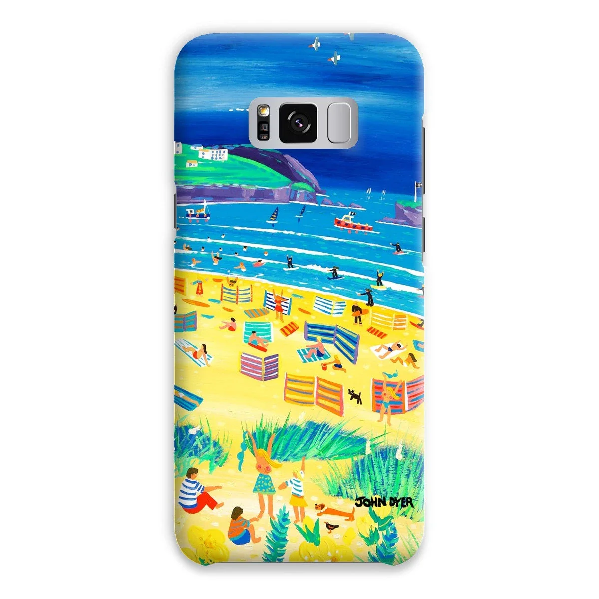 Snap Art Phone Case. Perranporth Beach. Artist John Dyer. Cornwall Art Gallery - Image 13