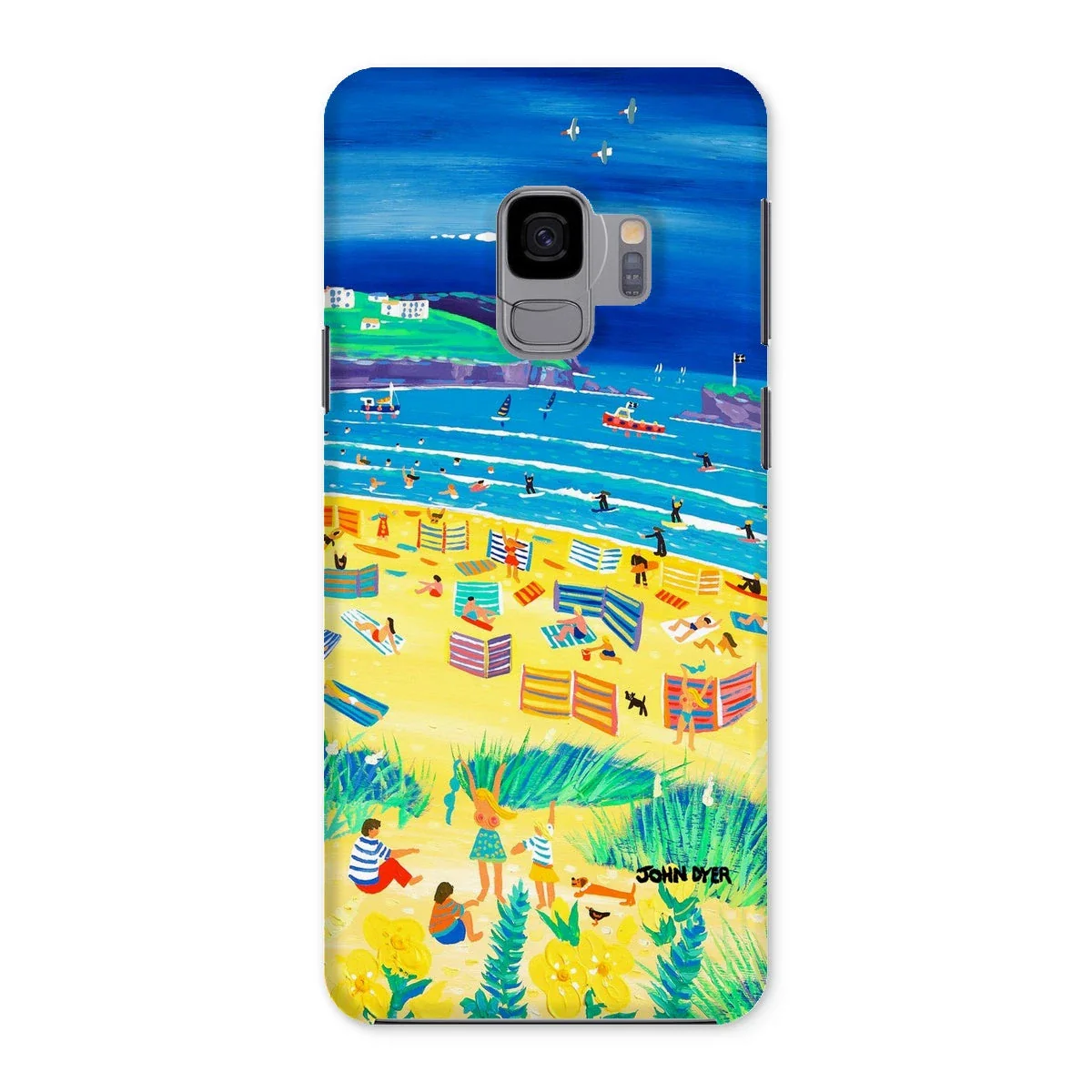 Snap Art Phone Case. Perranporth Beach. Artist John Dyer. Cornwall Art Gallery - Image 14
