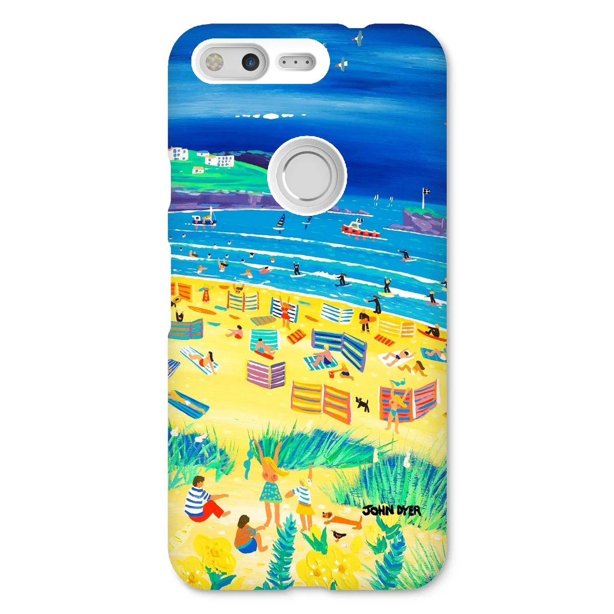 Snap Art Phone Case. Perranporth Beach. Artist John Dyer. Cornwall Art Gallery - Image 16