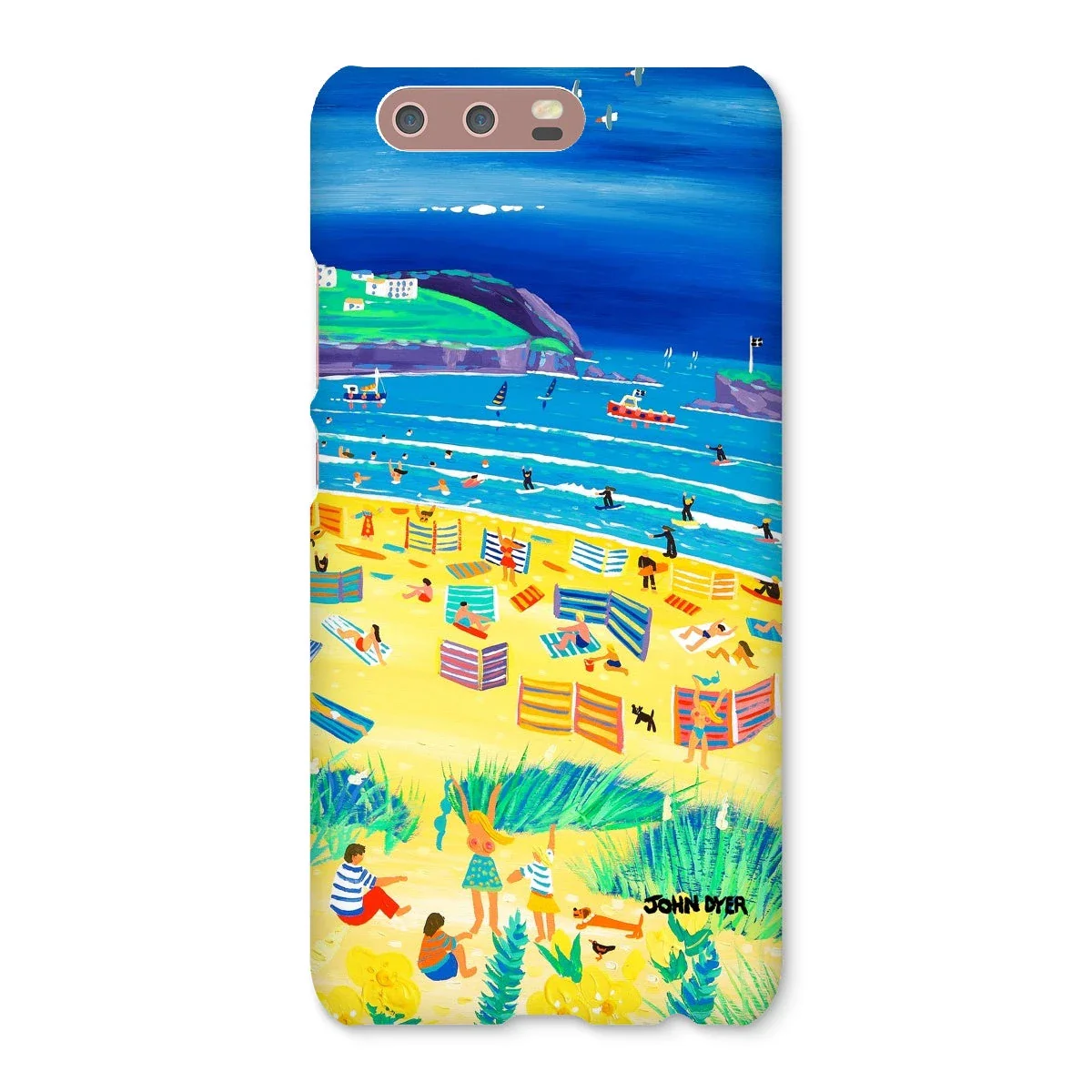 Snap Art Phone Case. Perranporth Beach. Artist John Dyer. Cornwall Art Gallery - Image 20