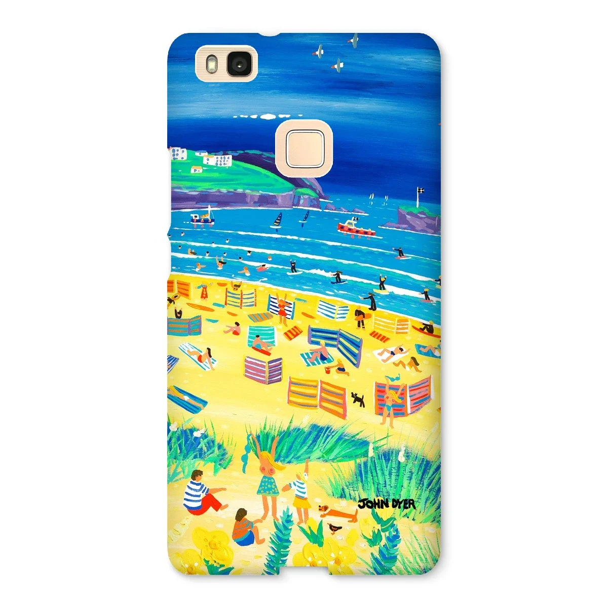 Snap Art Phone Case. Perranporth Beach. Artist John Dyer. Cornwall Art Gallery - Image 23