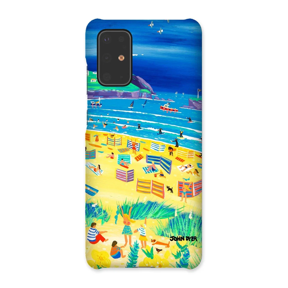 Snap Art Phone Case. Perranporth Beach. Artist John Dyer. Cornwall Art Gallery - Image 3