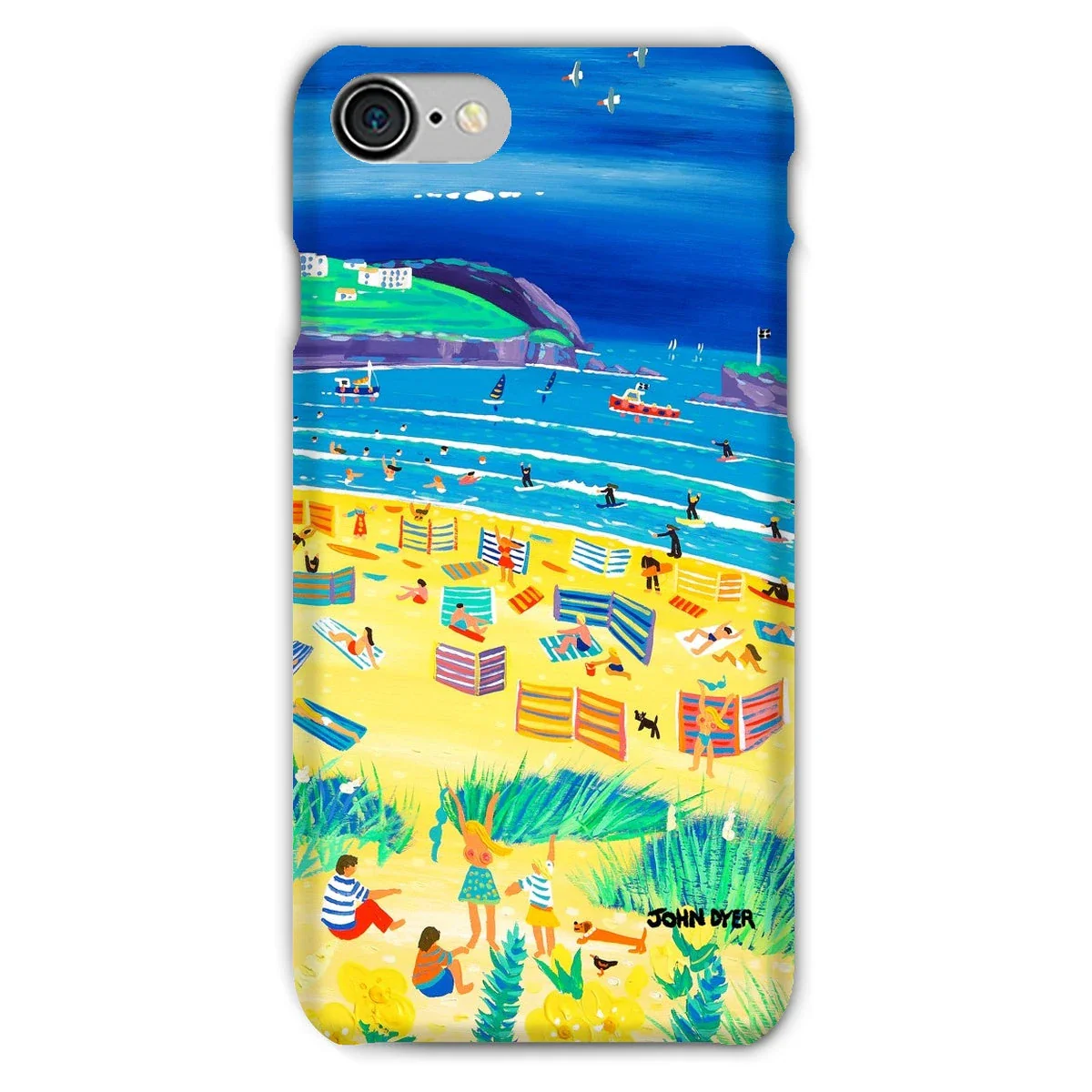 Snap Art Phone Case. Perranporth Beach. Artist John Dyer. Cornwall Art Gallery - Image 31