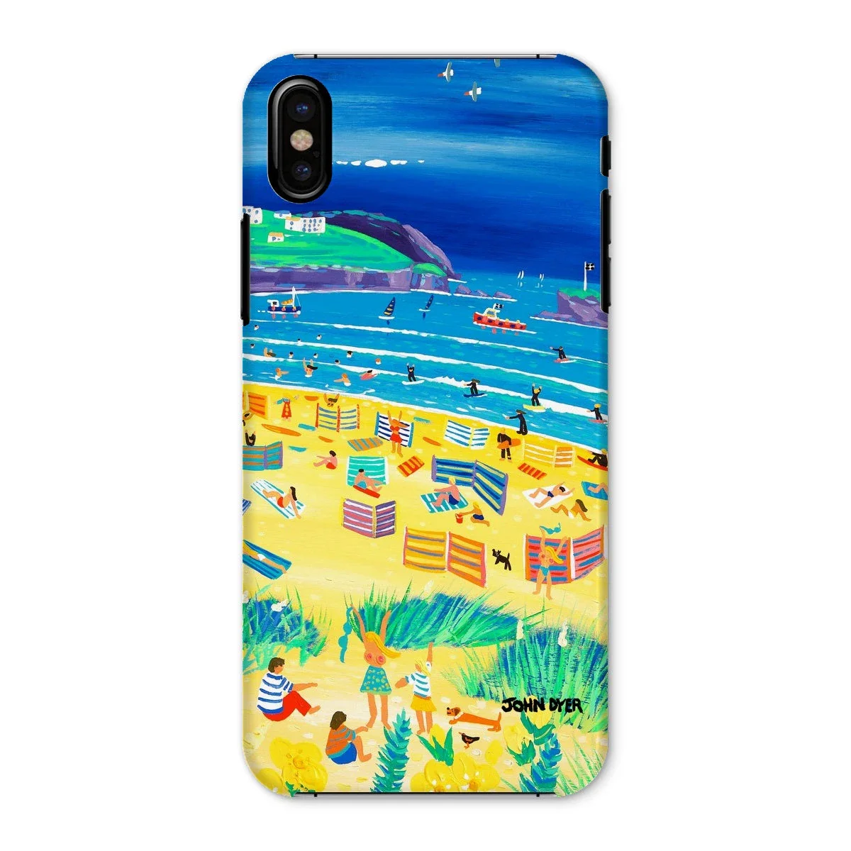 Snap Art Phone Case. Perranporth Beach. Artist John Dyer. Cornwall Art Gallery - Image 34