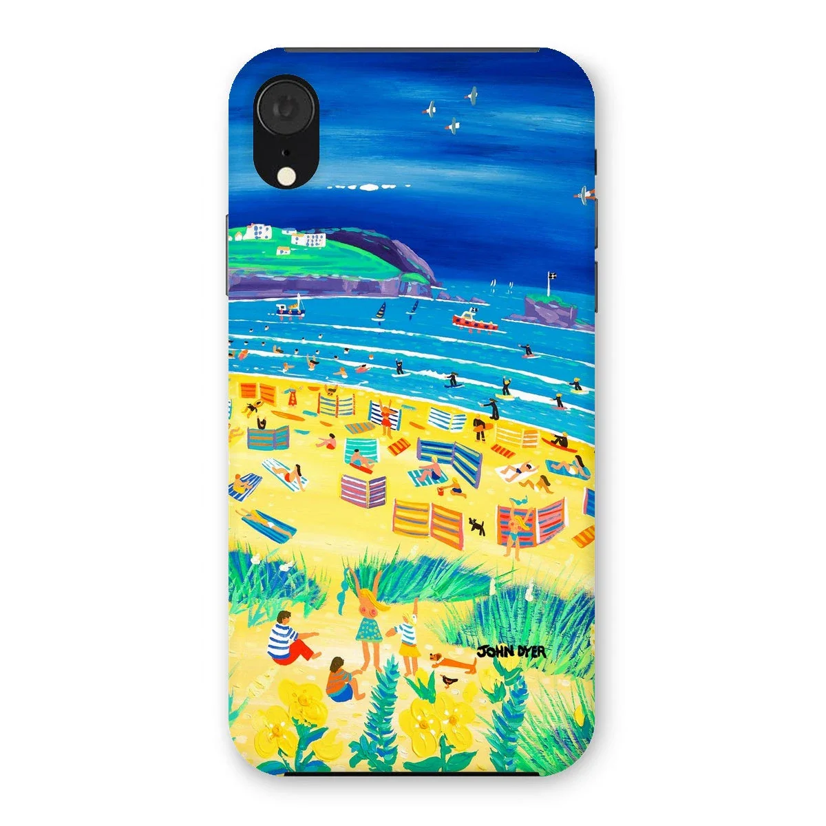 Snap Art Phone Case. Perranporth Beach. Artist John Dyer. Cornwall Art Gallery - Image 35