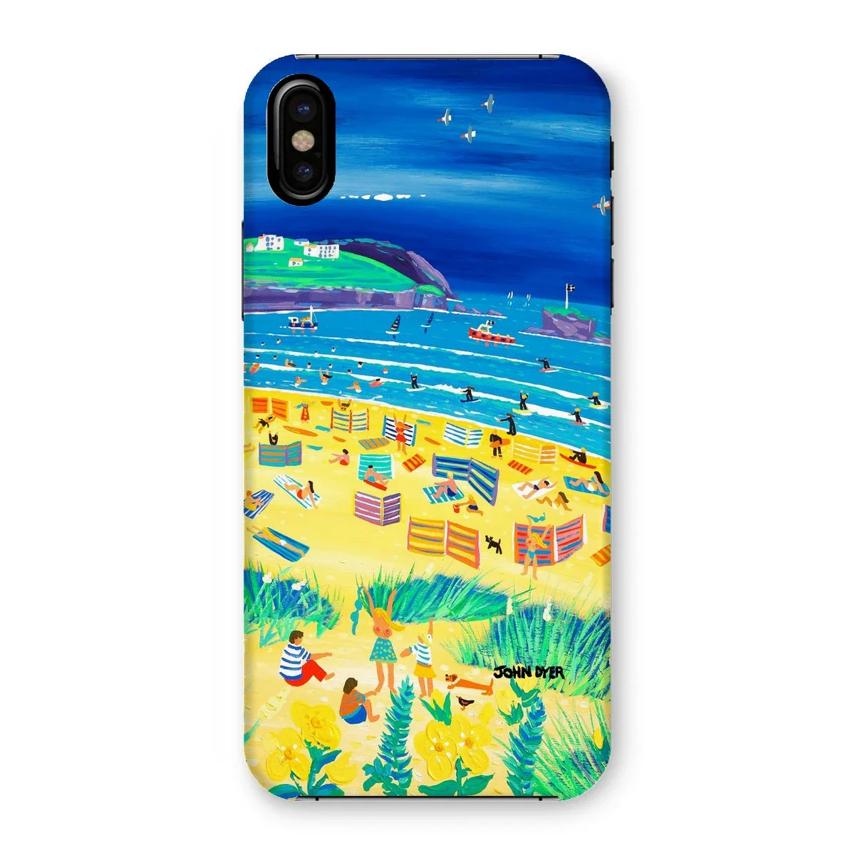Snap Art Phone Case. Perranporth Beach. Artist John Dyer. Cornwall Art Gallery - Image 36