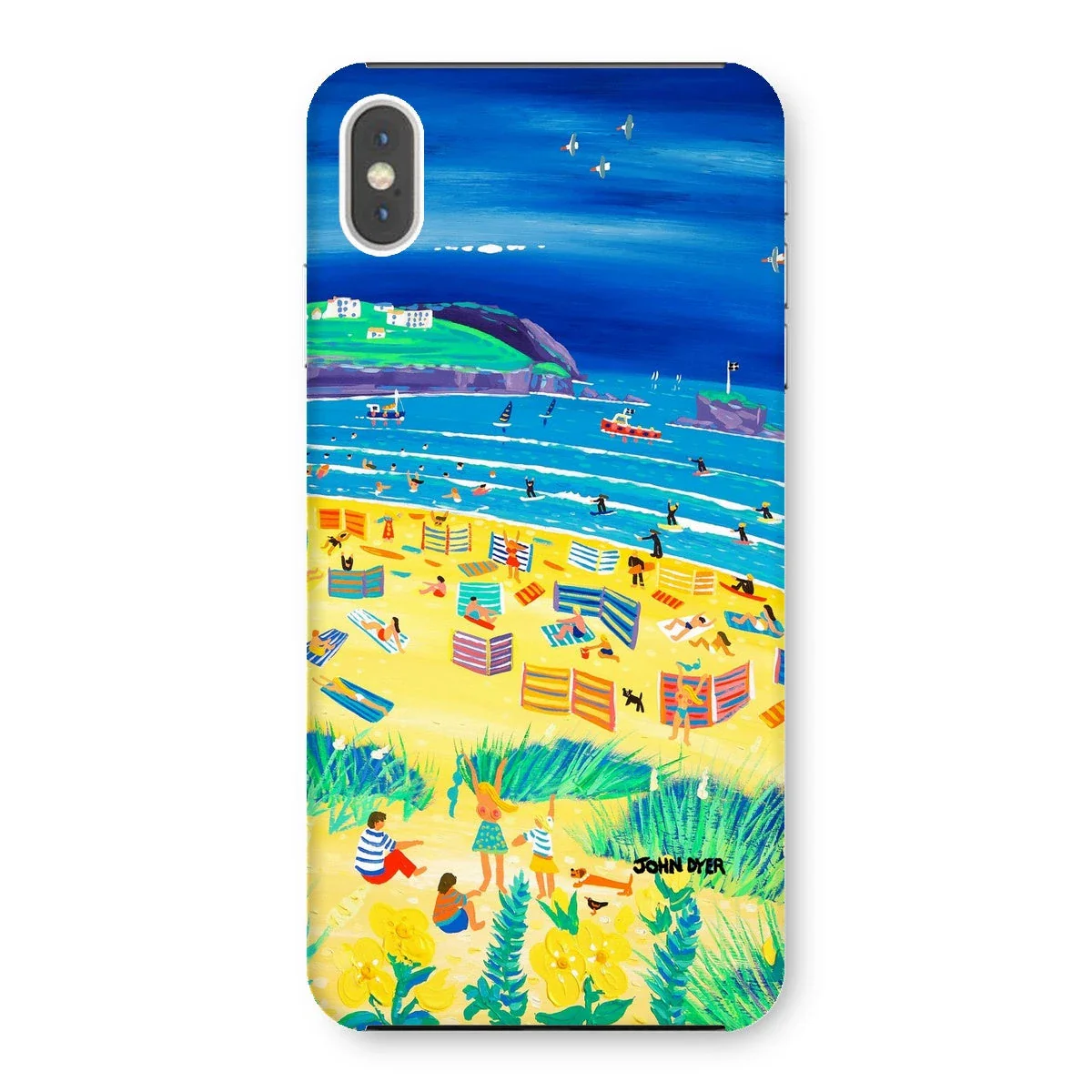 Snap Art Phone Case. Perranporth Beach. Artist John Dyer. Cornwall Art Gallery - Image 37