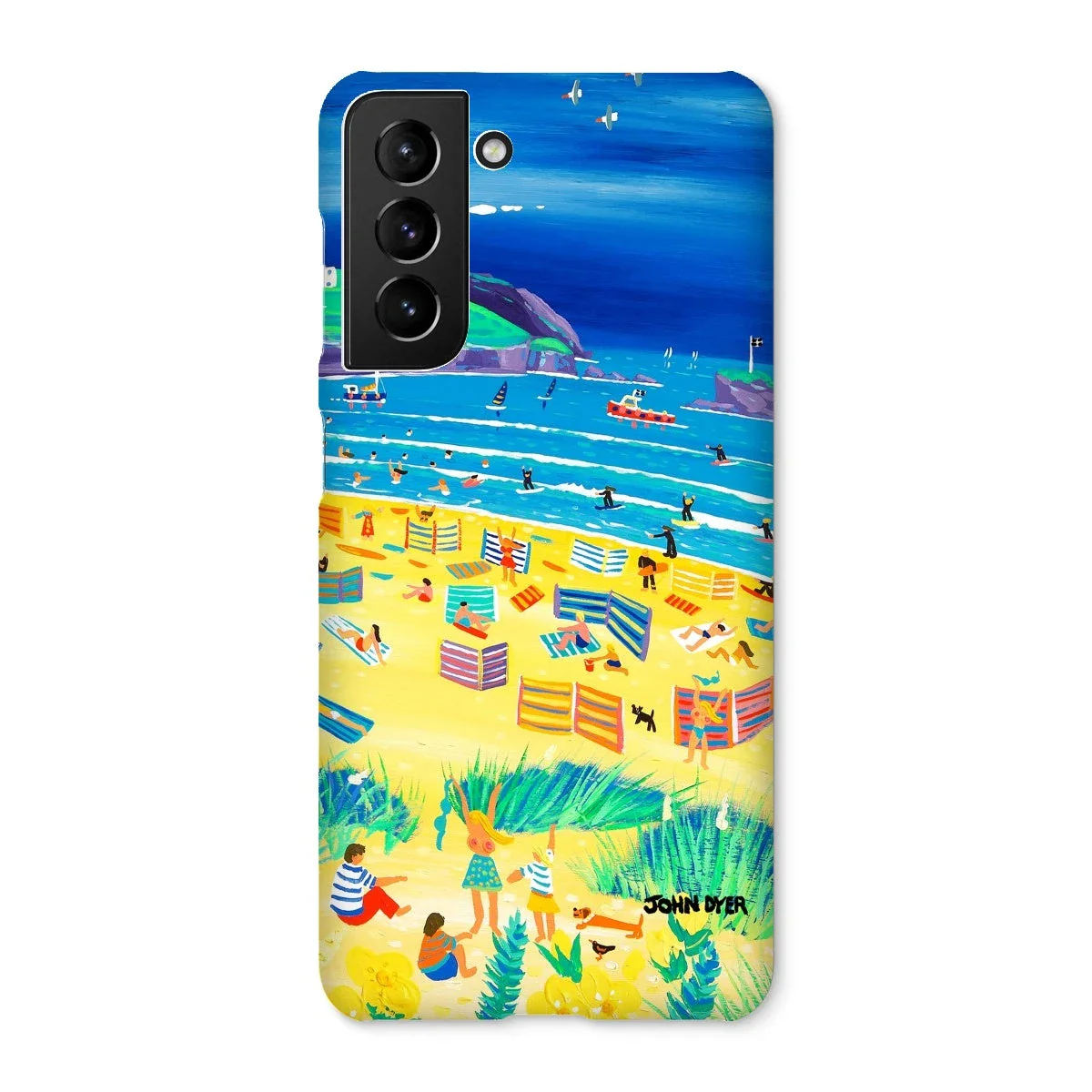 Snap Art Phone Case. Perranporth Beach. Artist John Dyer. Cornwall Art Gallery - Image 41