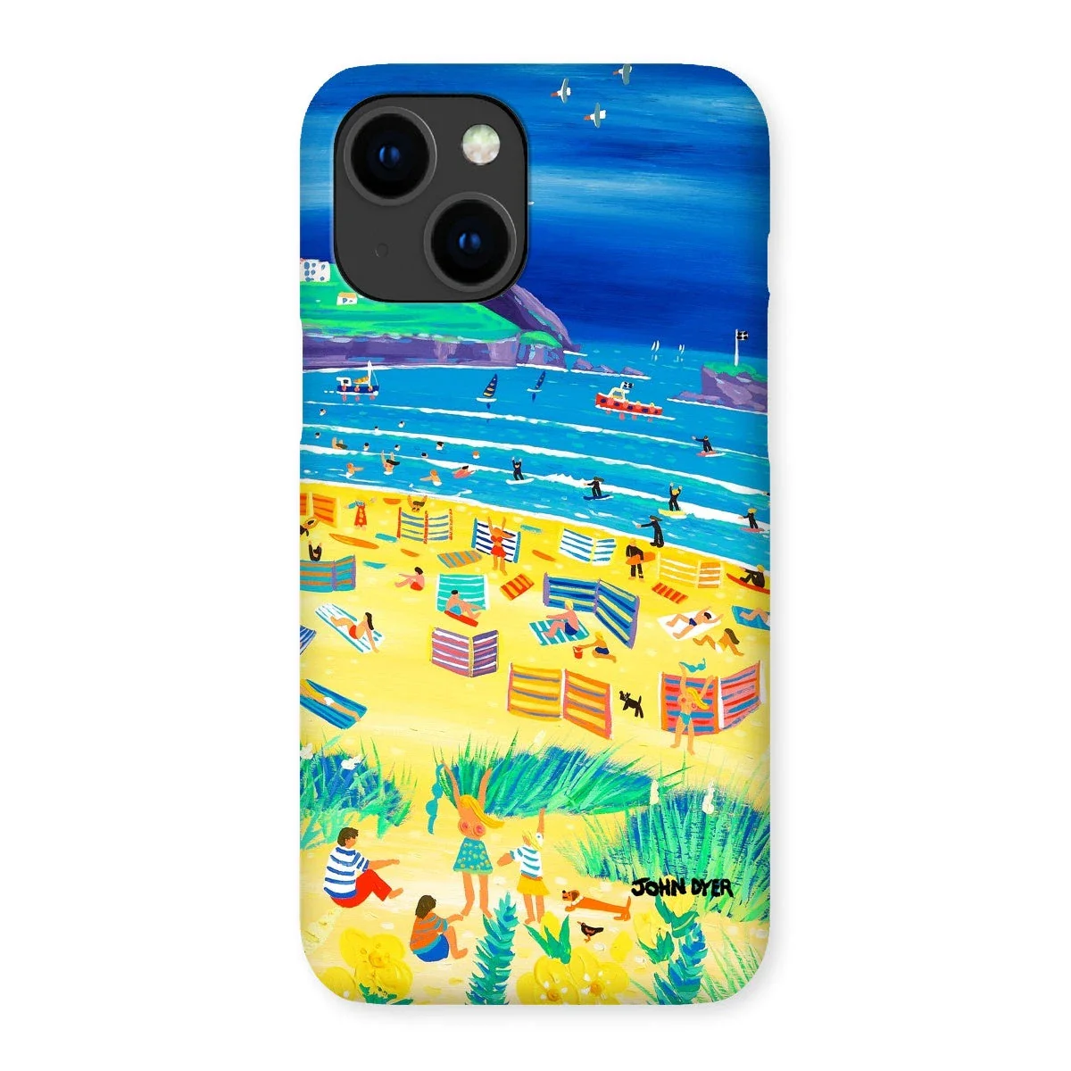 Snap Art Phone Case. Perranporth Beach. Artist John Dyer. Cornwall Art Gallery - Image 46