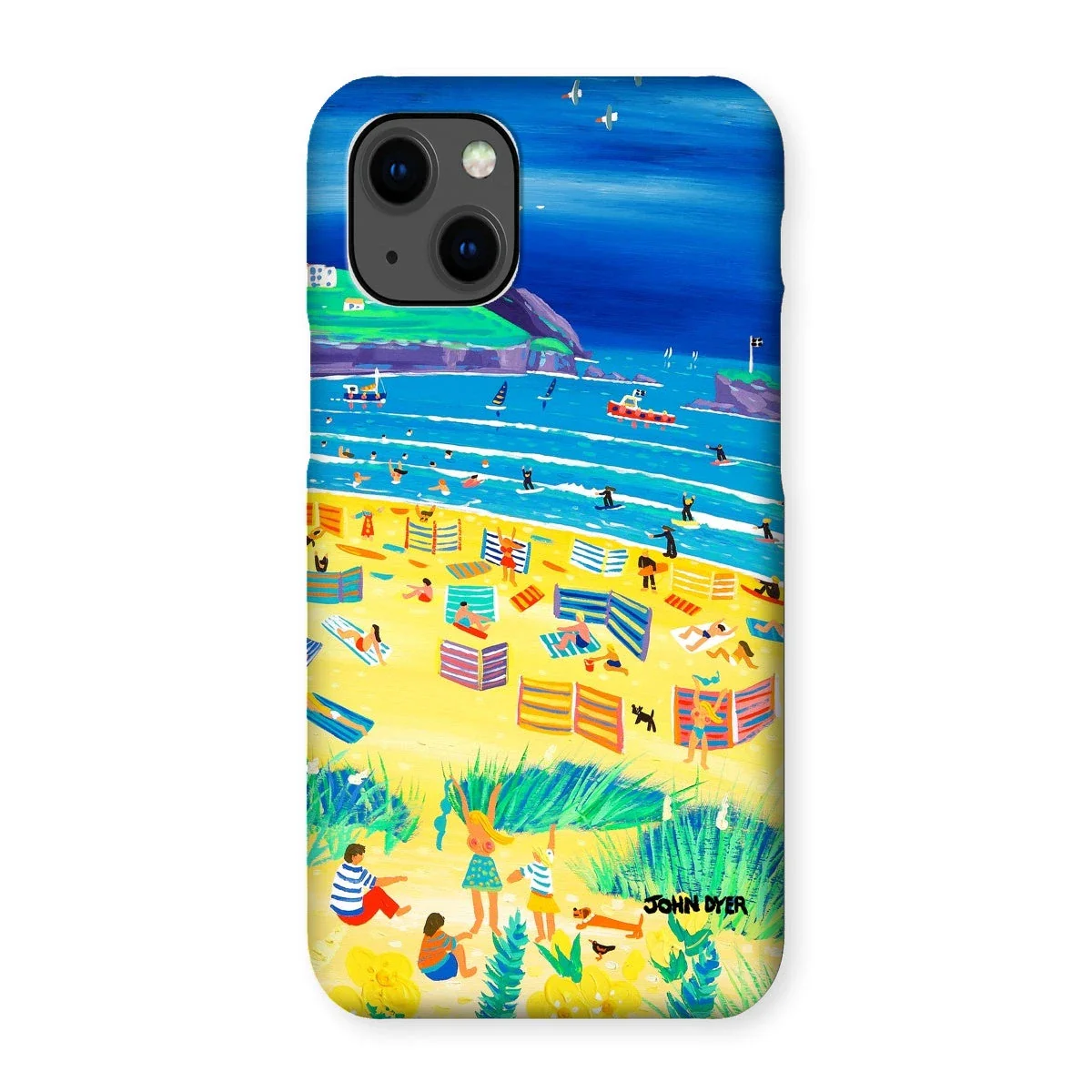 Snap Art Phone Case. Perranporth Beach. Artist John Dyer. Cornwall Art Gallery - Image 5