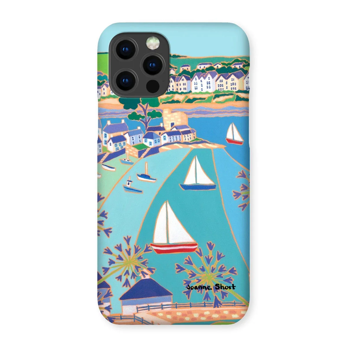 Snap Art Phone Case. Polruan & Fowey River. Artist Joanne Short. Cornwall Art Gallery - Image 6