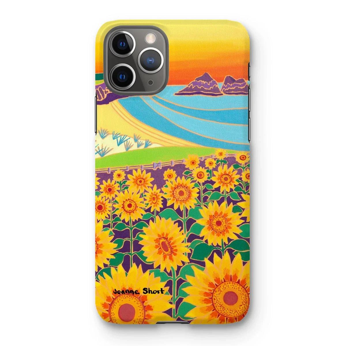 Snap Art Phone Case. Sunflowers, Holywell Bay. Artist Joanne Short. Cornwall Art Gallery - Image 25