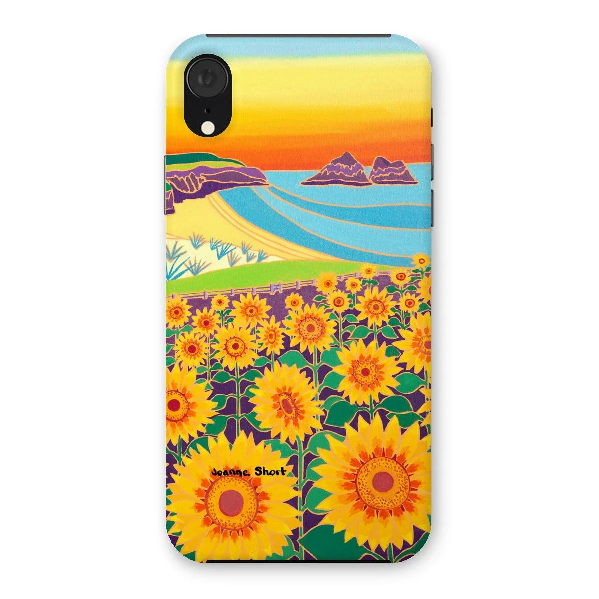 Snap Art Phone Case. Sunflowers, Holywell Bay. Artist Joanne Short. Cornwall Art Gallery - Image 35