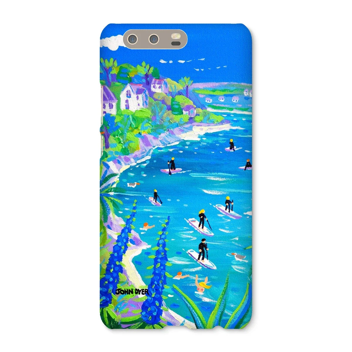 Snap Art Phone Case. SUP Paddleboarding, Gannel Estuary, Newquay. Artist John Dyer. Cornwall Art Gallery - Image 21