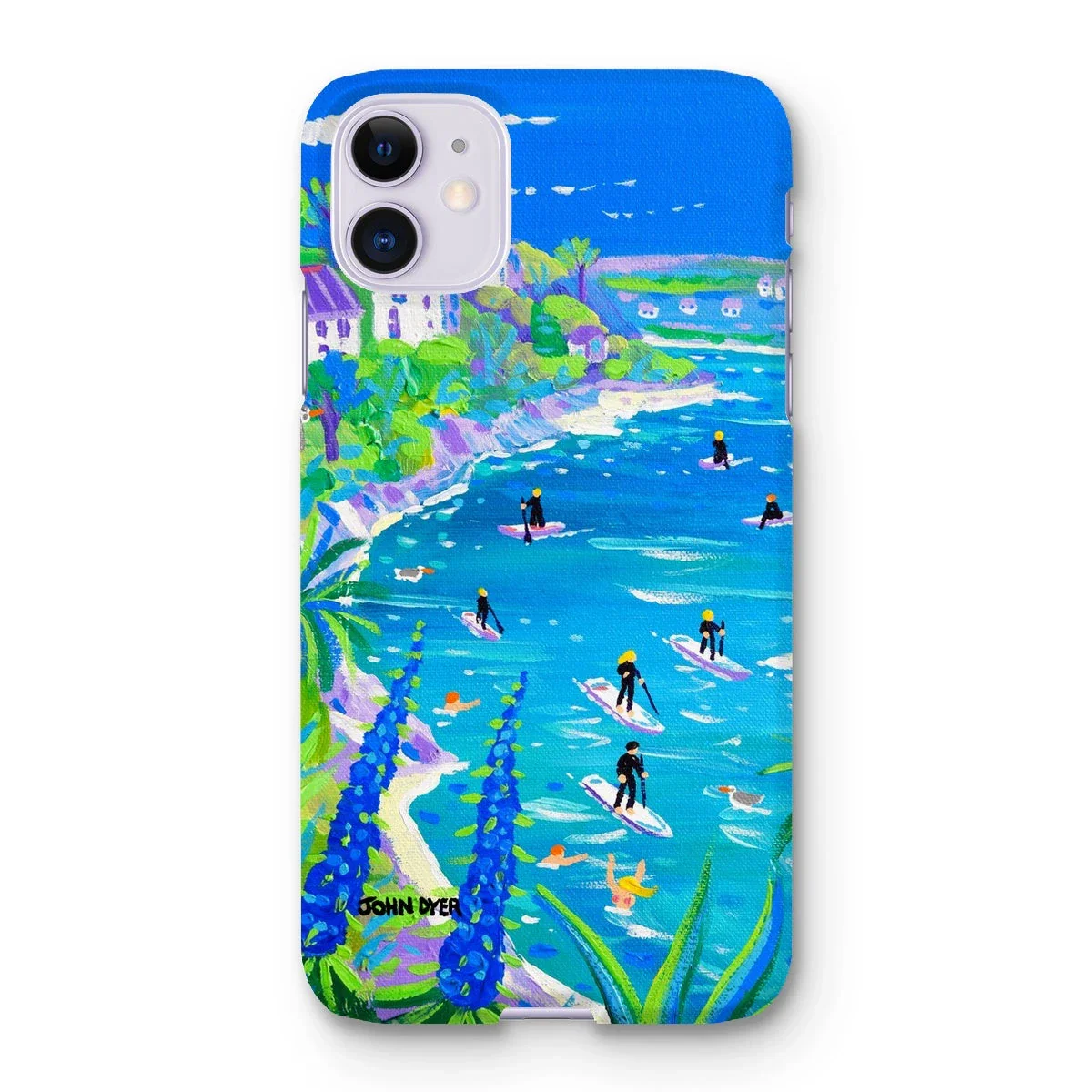 Snap Art Phone Case. SUP Paddleboarding, Gannel Estuary, Newquay. Artist John Dyer. Cornwall Art Gallery - Image 24