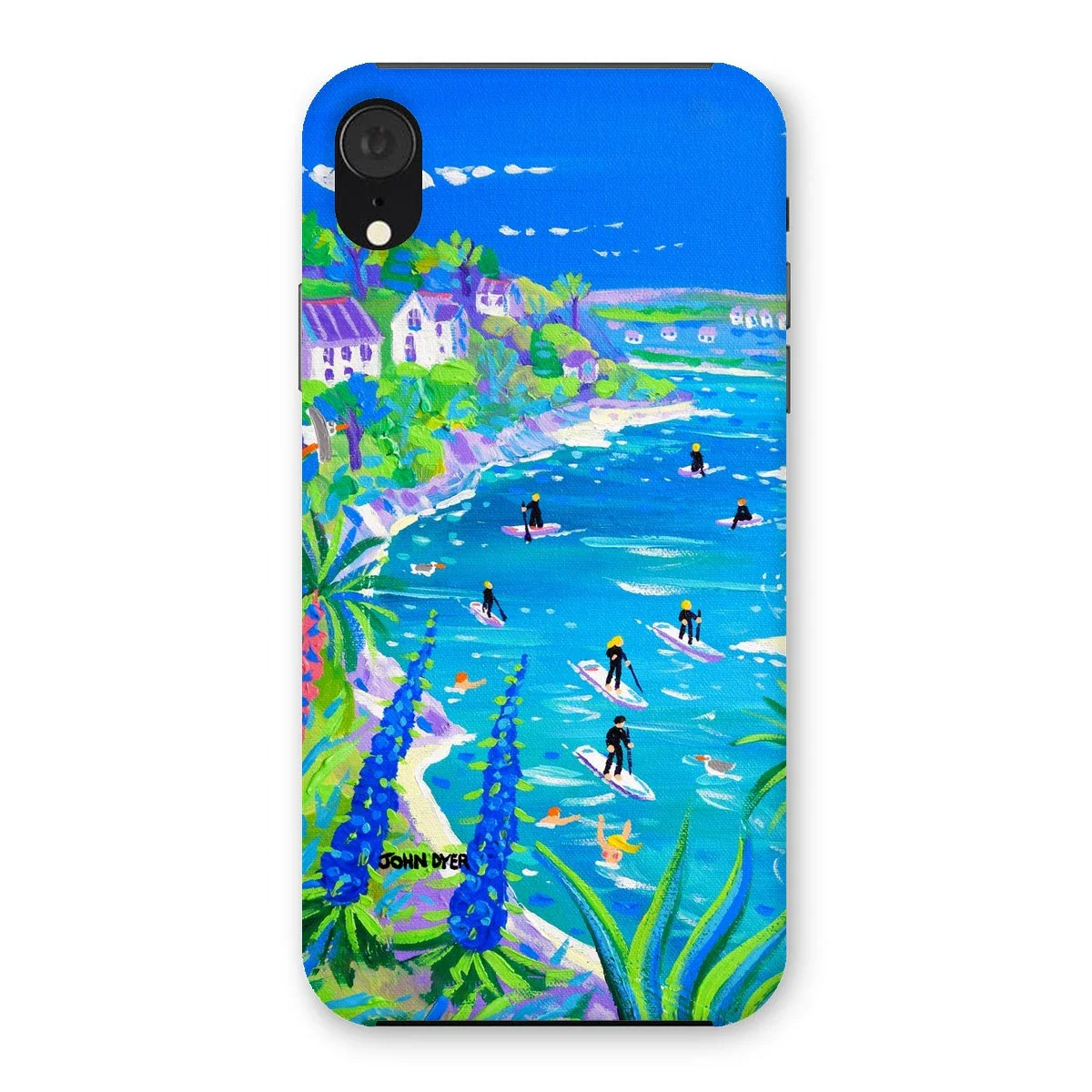 Snap Art Phone Case. SUP Paddleboarding, Gannel Estuary, Newquay. Artist John Dyer. Cornwall Art Gallery - Image 35
