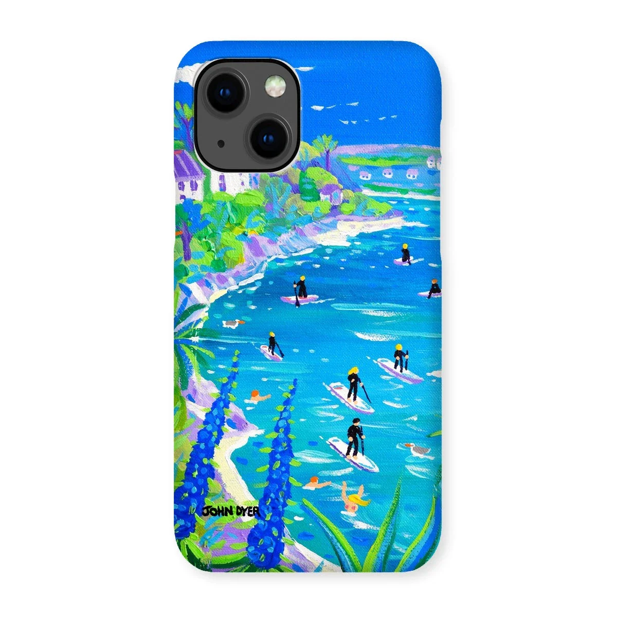 Snap Art Phone Case. SUP Paddleboarding, Gannel Estuary, Newquay. Artist John Dyer. Cornwall Art Gallery - Image 4