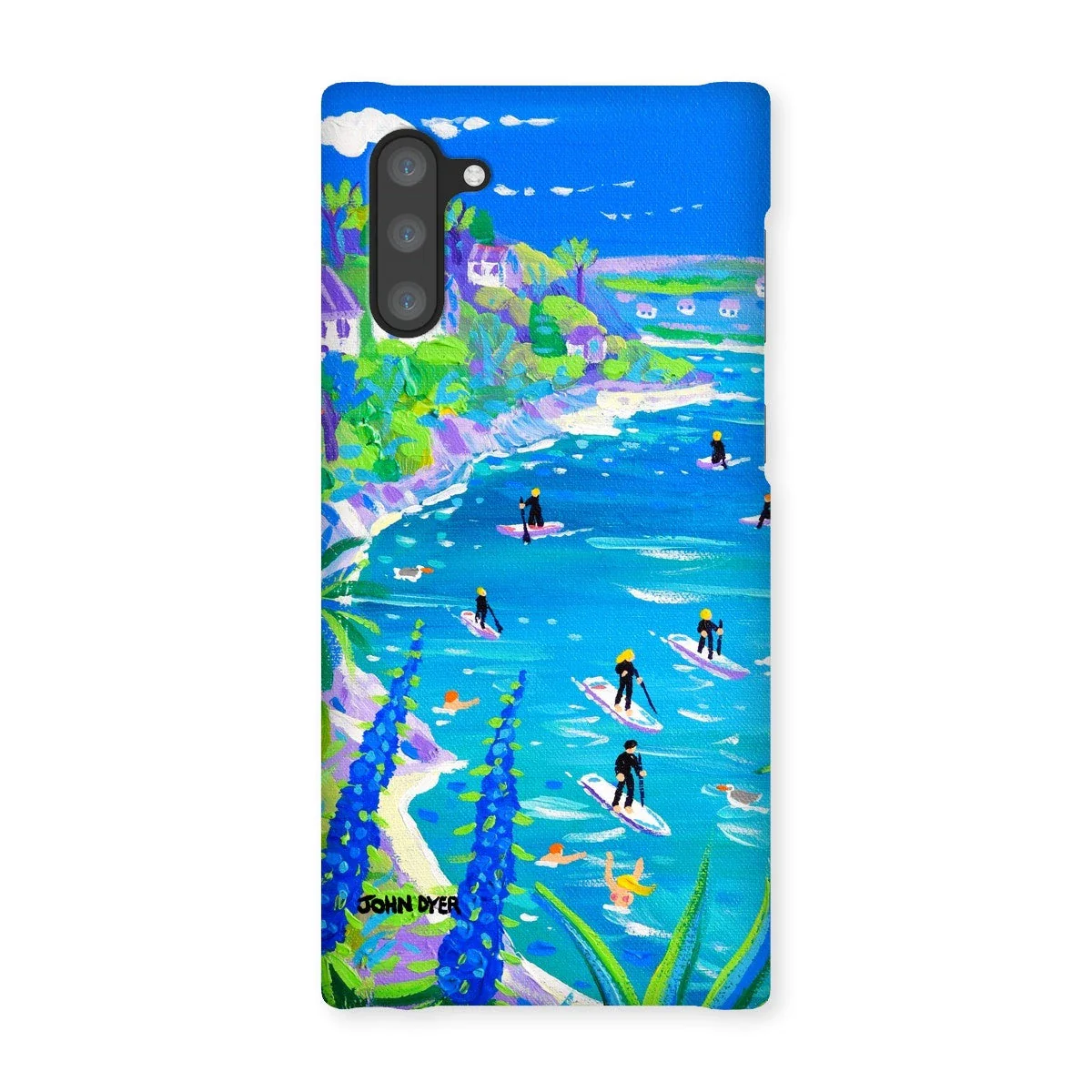 Snap Art Phone Case. SUP Paddleboarding, Gannel Estuary, Newquay. Artist John Dyer. Cornwall Art Gallery - Image 8