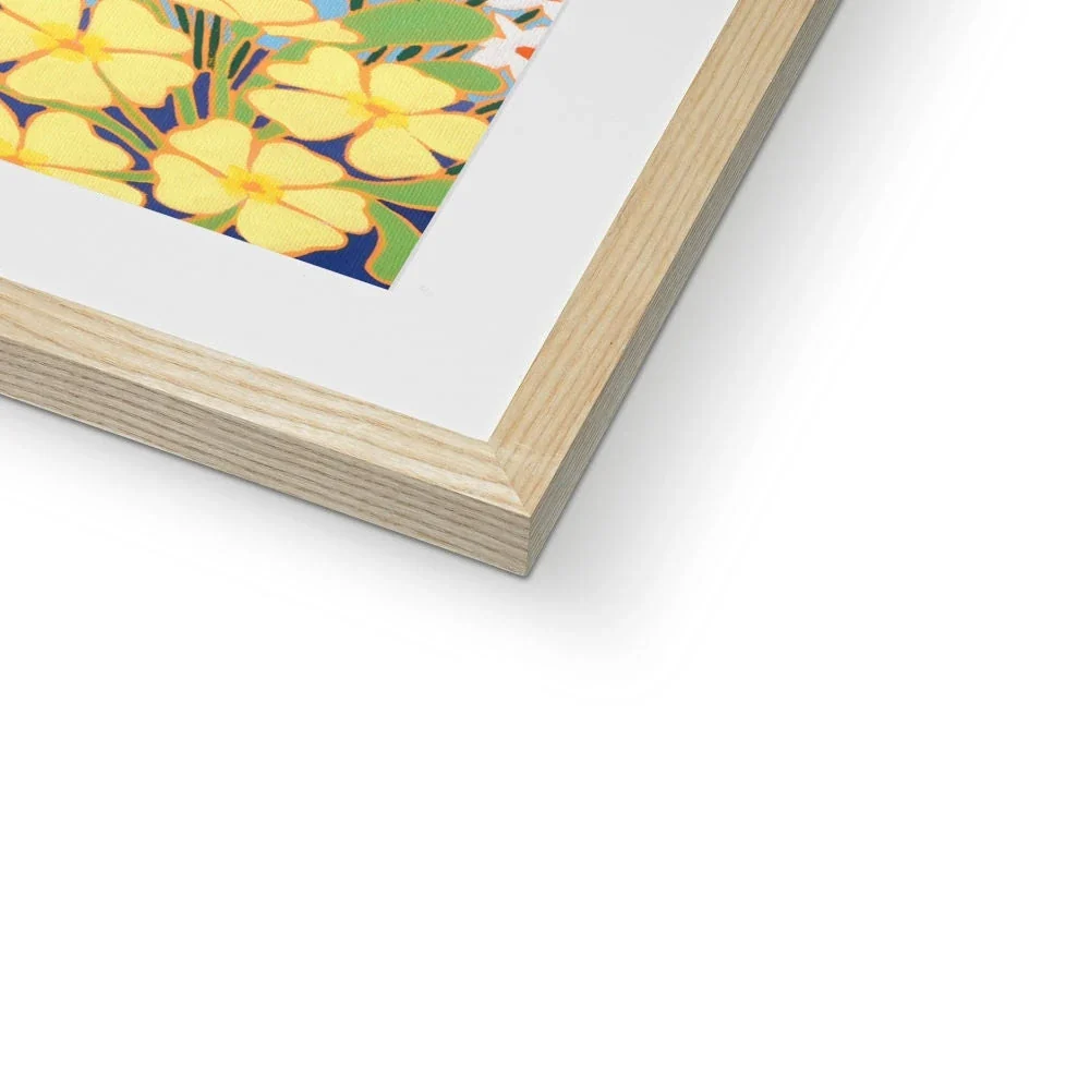 Joanne Short Framed Open Edition Cornish Art Print. 'Spring Flowers Polruan, Fowey River'. Cornwall Art Gallery - Image 9