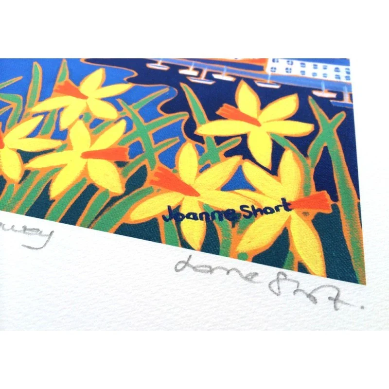 'Spring Sunset, Fowey'. Limited Edition Print by Cornish Artist Joanne Short - Image 3