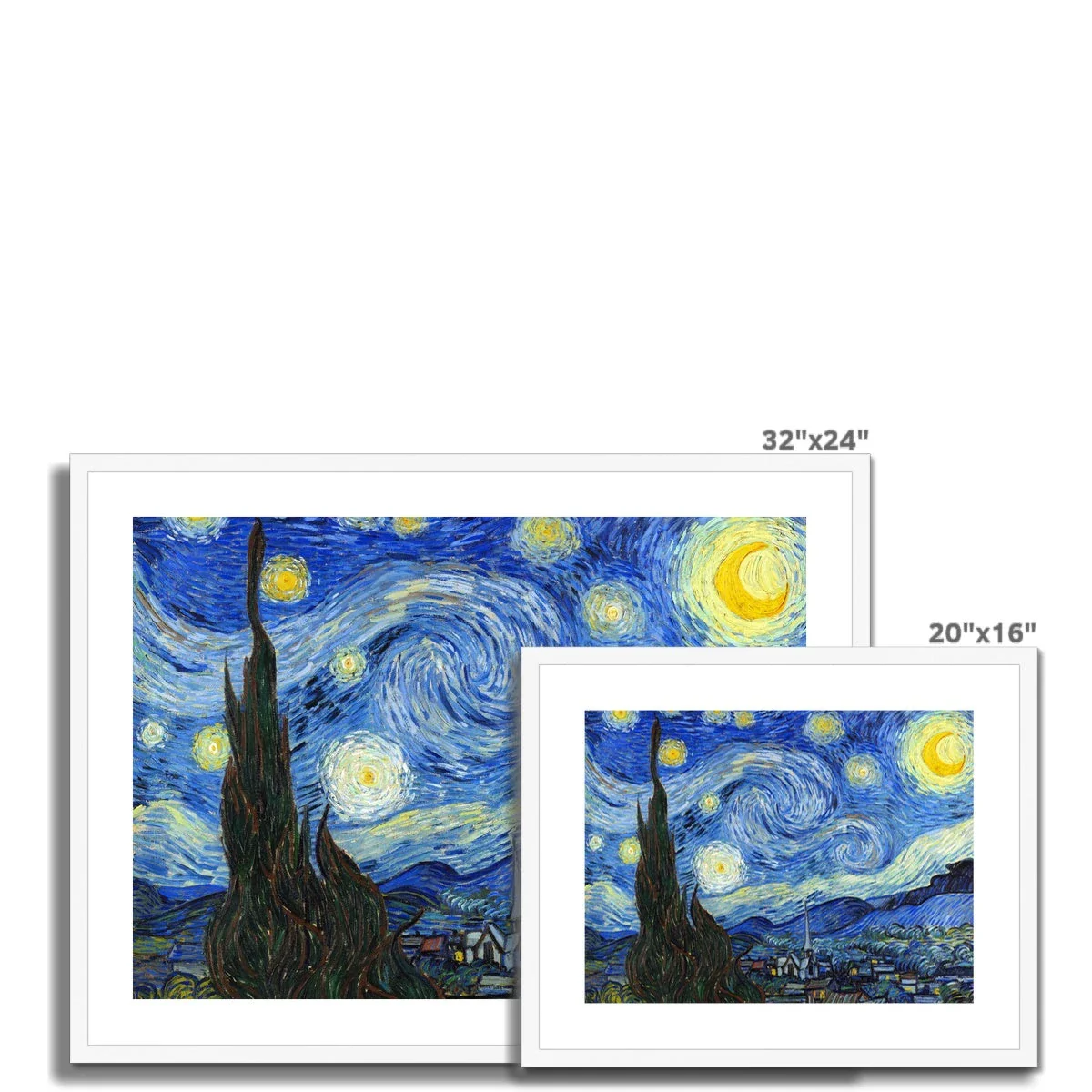 Vincent Van Gogh Framed Open Edition Art Print. 'Starry Night'. Art Gallery Historic Art - Image 4