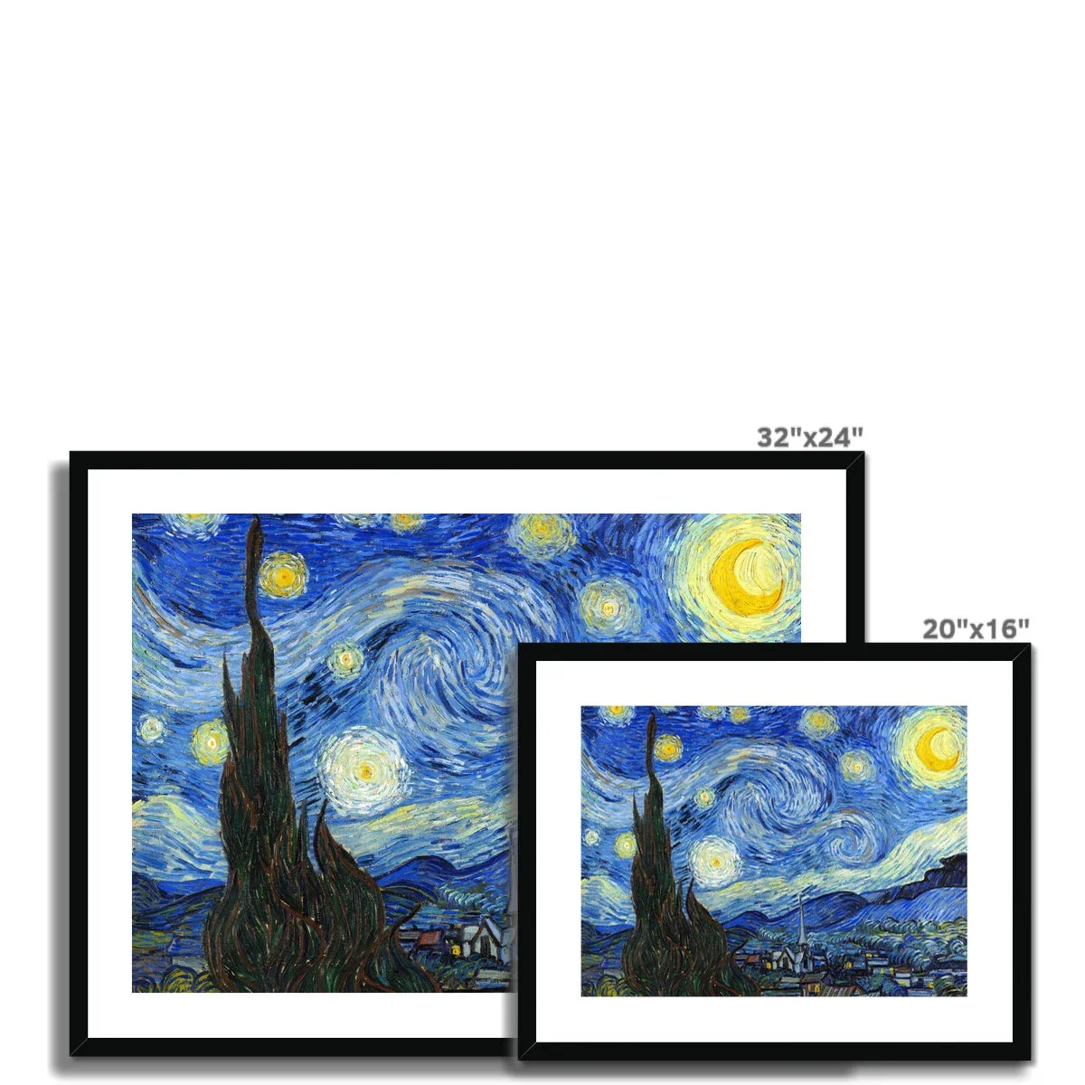 Vincent Van Gogh Framed Open Edition Art Print. 'Starry Night'. Art Gallery Historic Art - Image 5