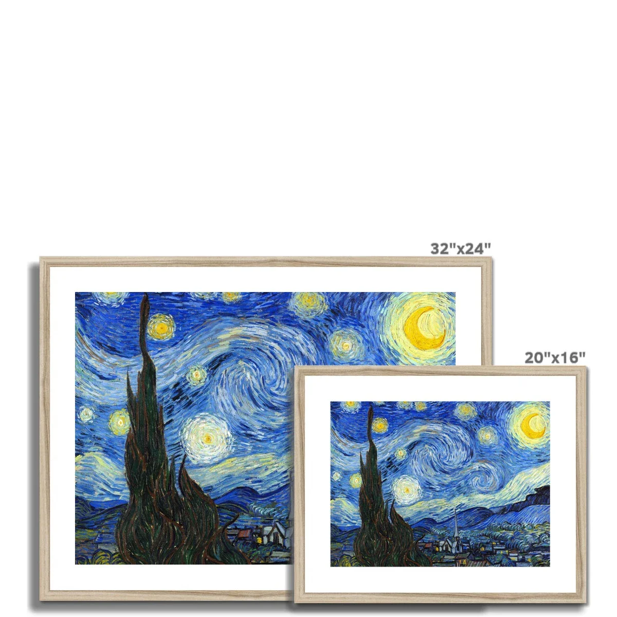 Vincent Van Gogh Framed Open Edition Art Print. 'Starry Night'. Art Gallery Historic Art - Image 6