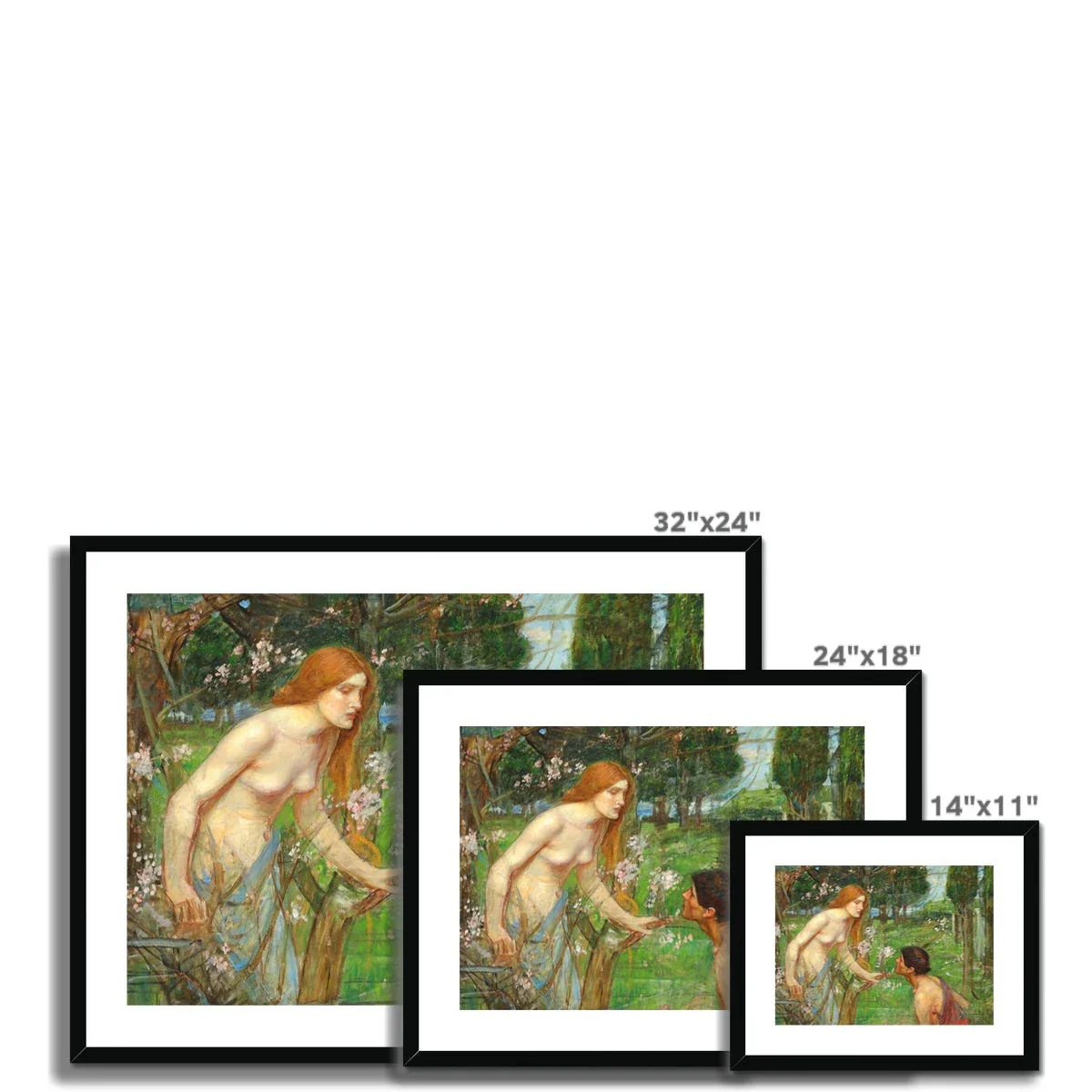 Study for 'Phylis and Demophoon' by John William Waterhouse (1905). Greece Artwork Framed Open Edition Art Print. Greek Art Gallery Historic Art Print - Image 11