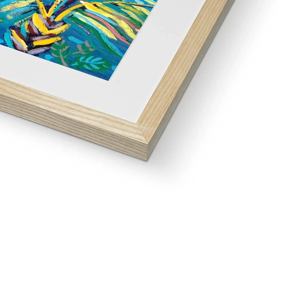 John Dyer Framed Open Edition Cornish Art Print. 'Swaying Caribbean Coconuts, Costa Rica'. Caribbean Art Gallery - Image 9