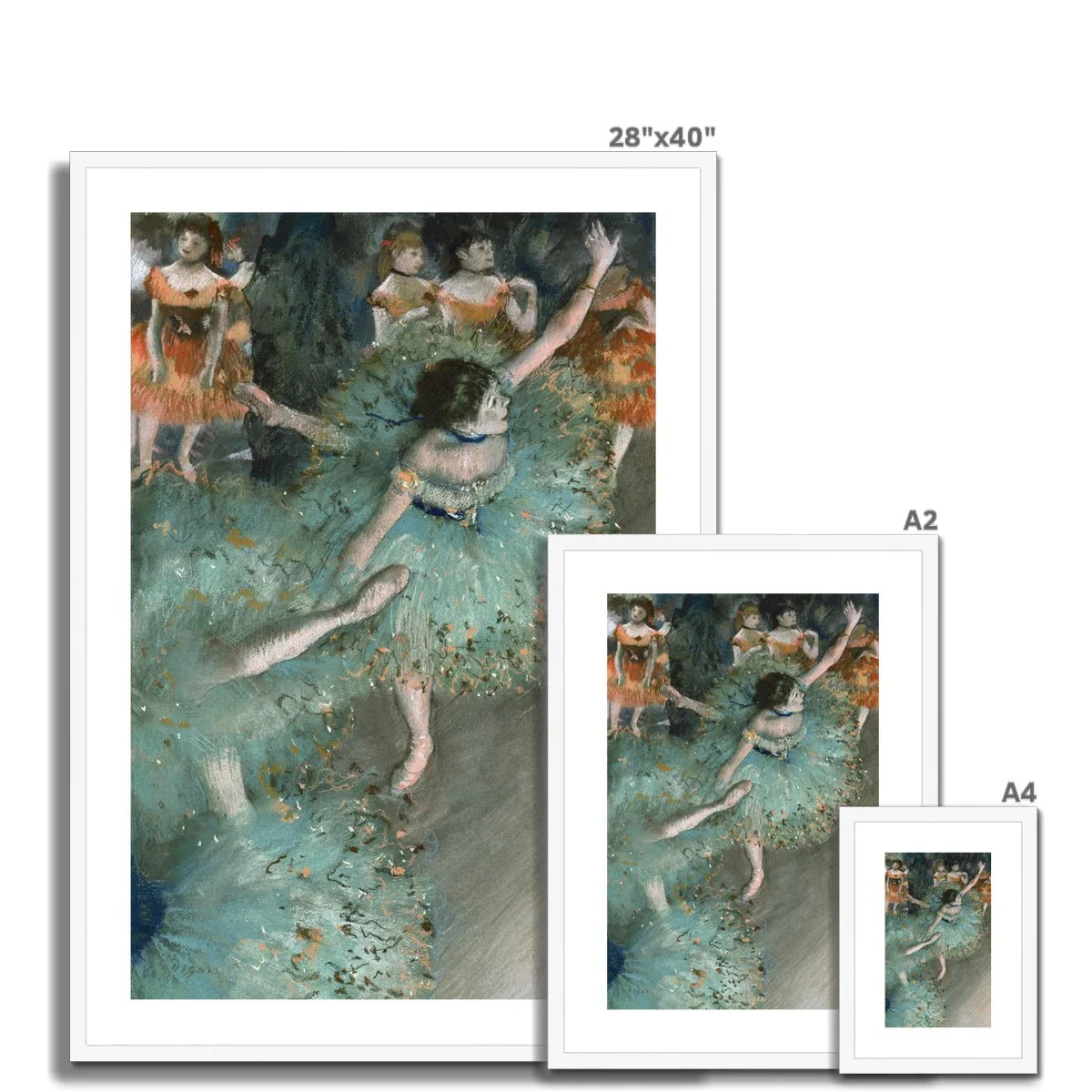 Swaying Dancer (Dancer in Green) by Edgar Degas. Framed Open Edition Fine Art Print. Historic Art - Image 4