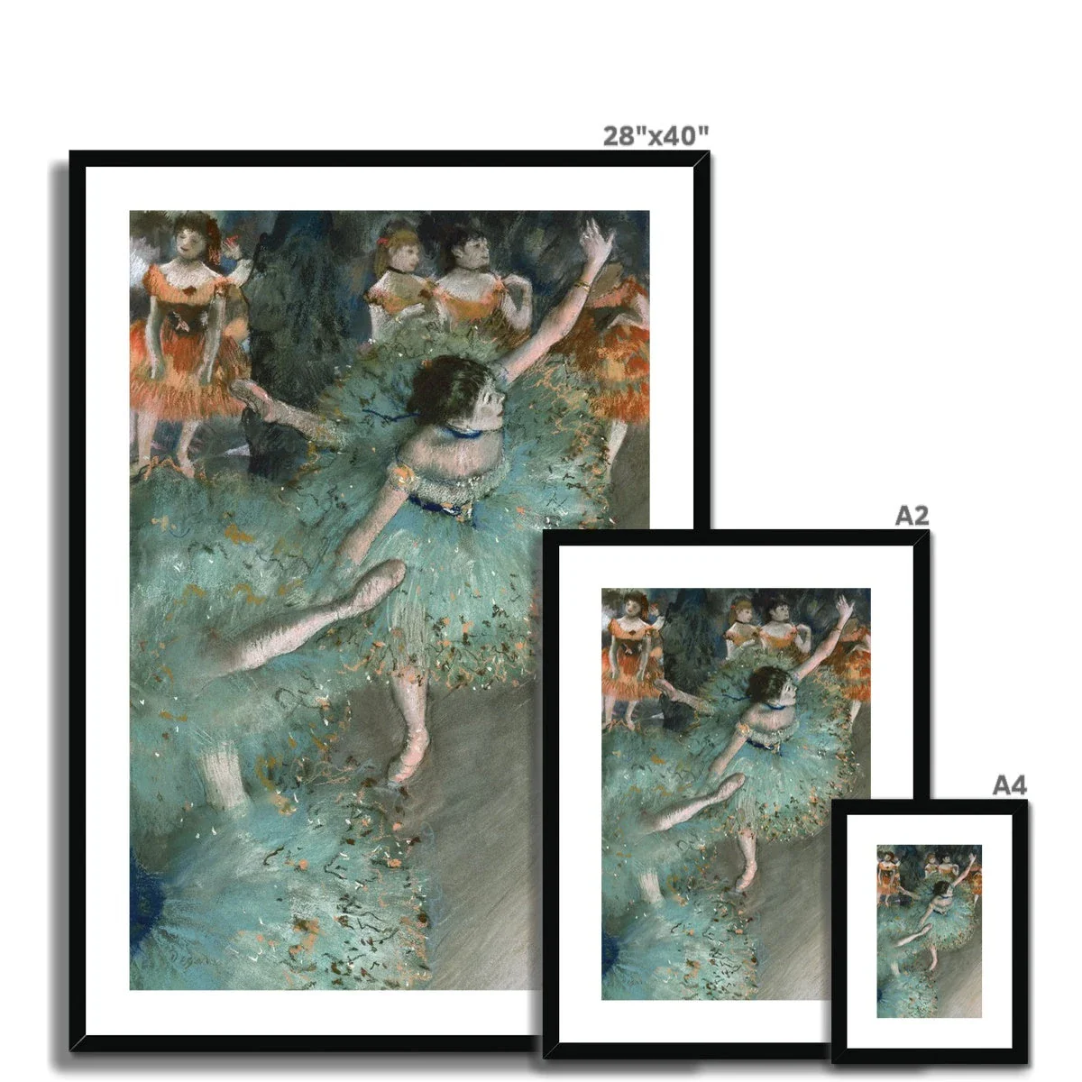 Swaying Dancer (Dancer in Green) by Edgar Degas. Framed Open Edition Fine Art Print. Historic Art - Image 5