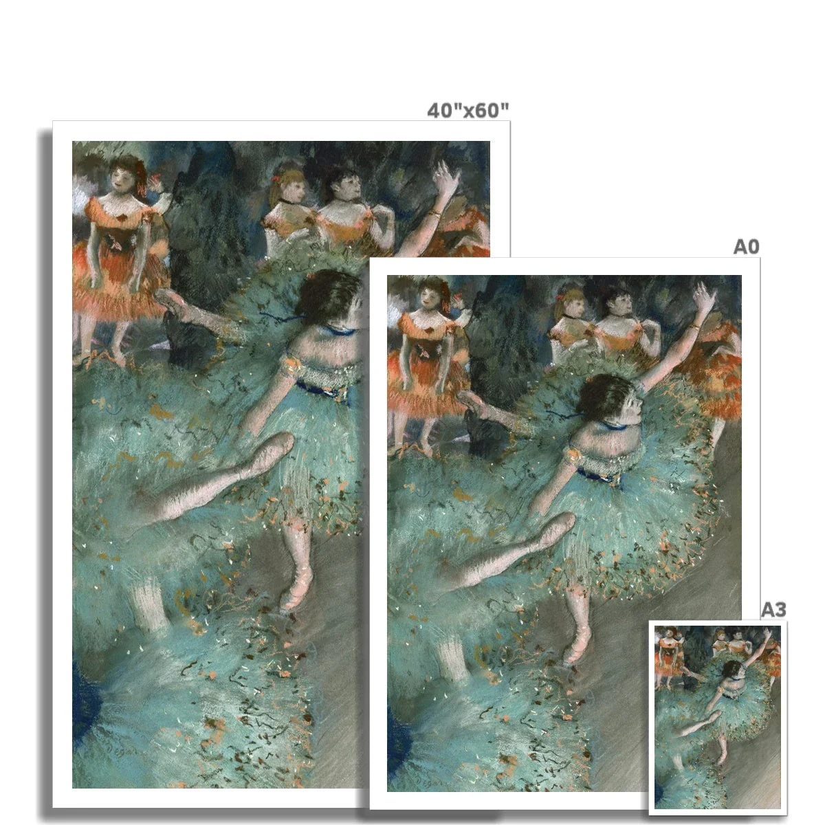 'Swaying Dancer (Dancer in Green)' by Edgar Degas. Ballet Dancer Open Edition Fine Art Print. Historic Art - Image 3