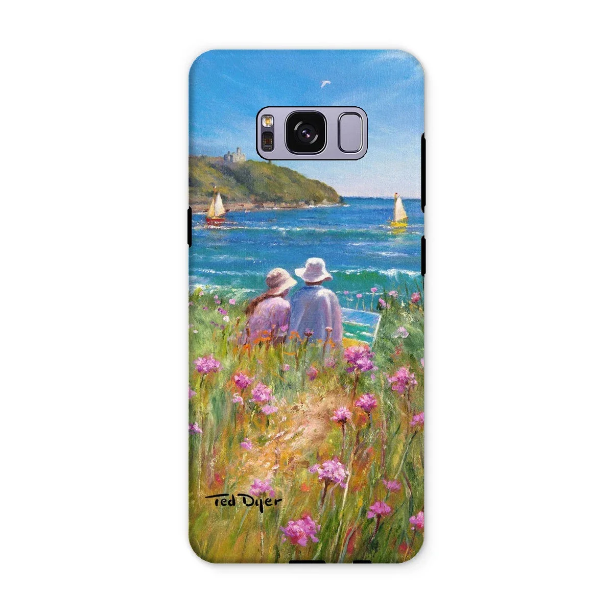 Tough Art Phone Case. 'Sea Pinks and Painters'. Artist Ted Dyer. Cornwall Art Gallery - Image 10