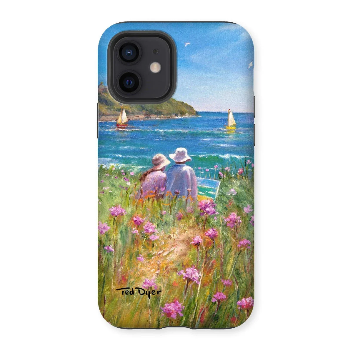 Tough Art Phone Case. 'Sea Pinks and Painters'. Artist Ted Dyer. Cornwall Art Gallery - Image 14