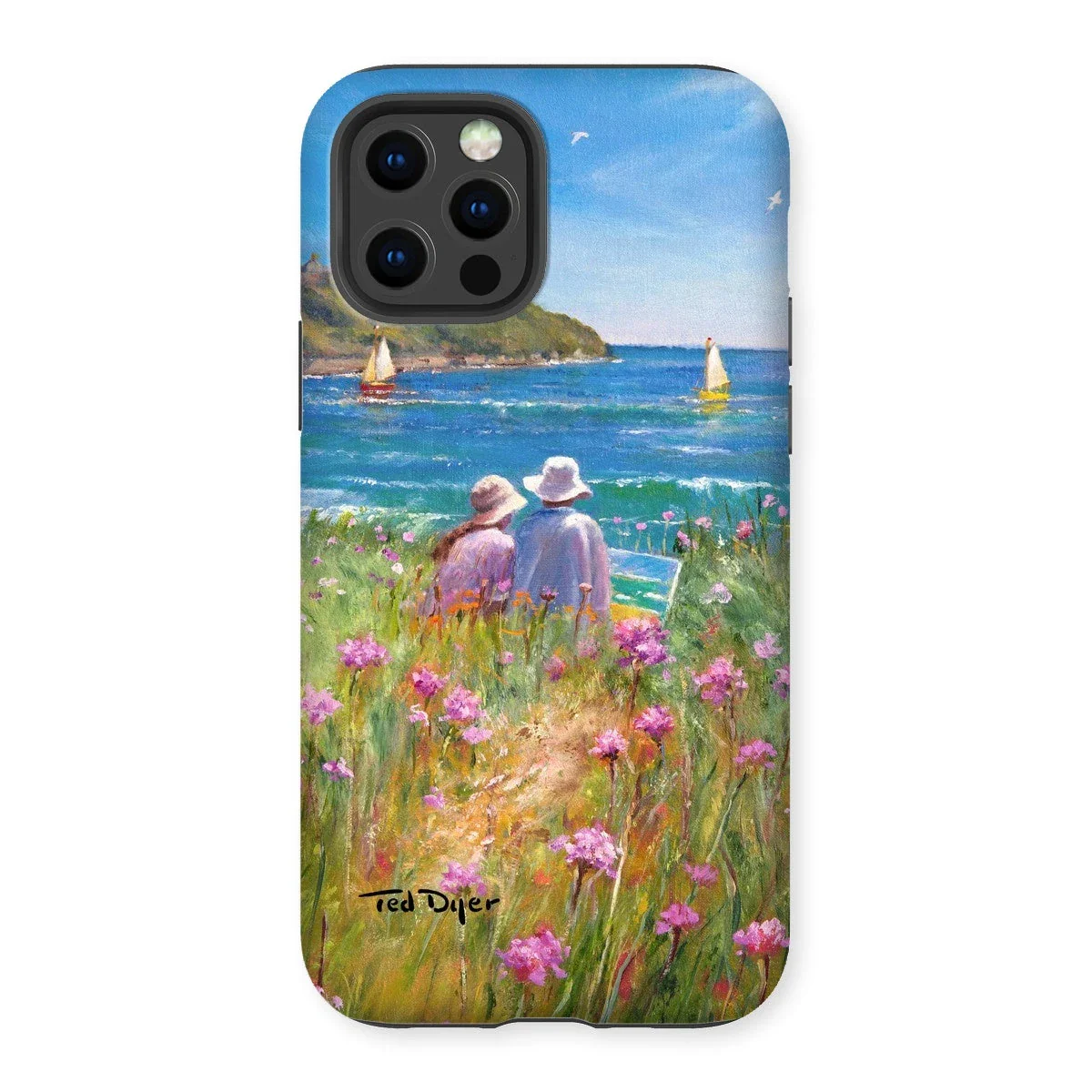 Tough Art Phone Case. 'Sea Pinks and Painters'. Artist Ted Dyer. Cornwall Art Gallery - Image 16