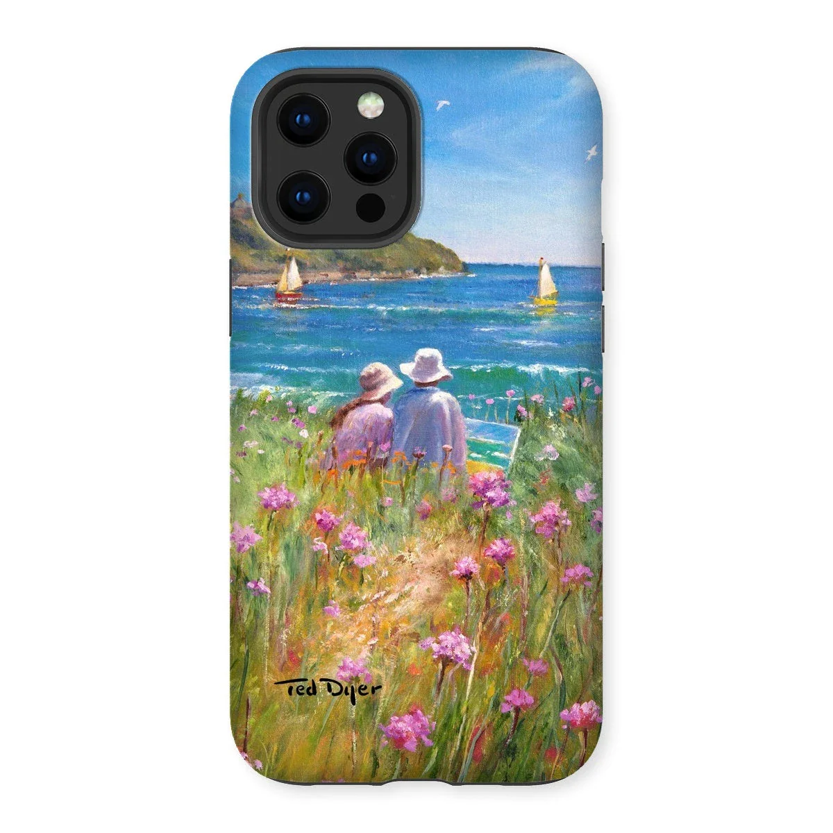 Tough Art Phone Case. 'Sea Pinks and Painters'. Artist Ted Dyer. Cornwall Art Gallery - Image 17