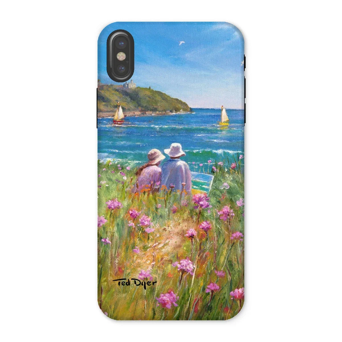 Tough Art Phone Case. 'Sea Pinks and Painters'. Artist Ted Dyer. Cornwall Art Gallery - Image 20