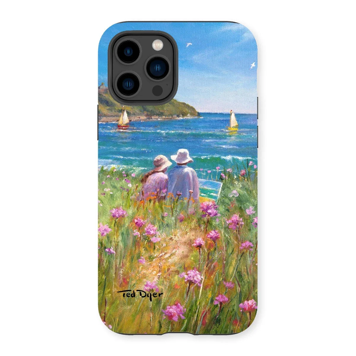 Tough Art Phone Case. 'Sea Pinks and Painters'. Artist Ted Dyer. Cornwall Art Gallery - Image 25