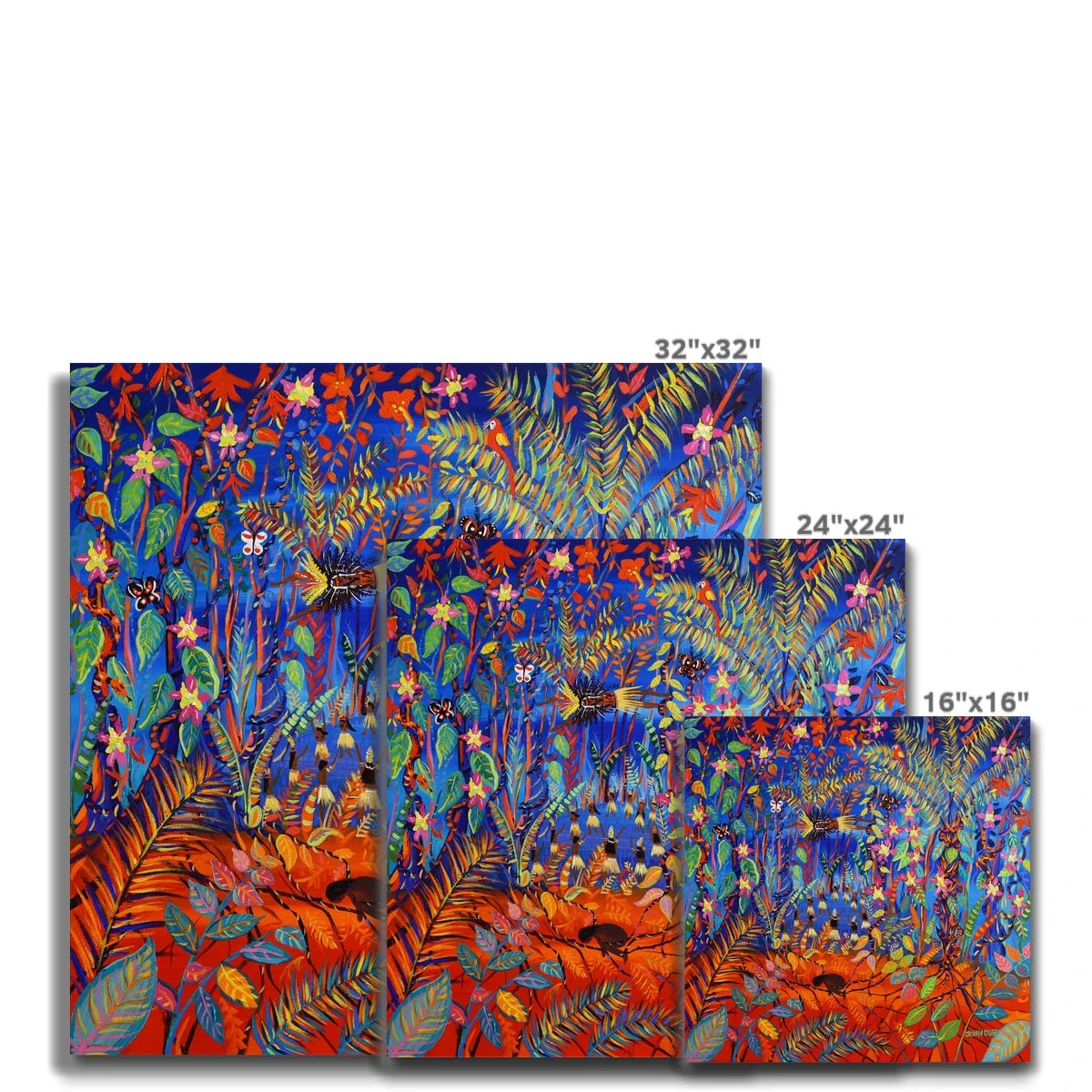 The Creation of Ayahuasca in the Amazon Rainforest. Canvas Art Print by John Dyer - Image 5