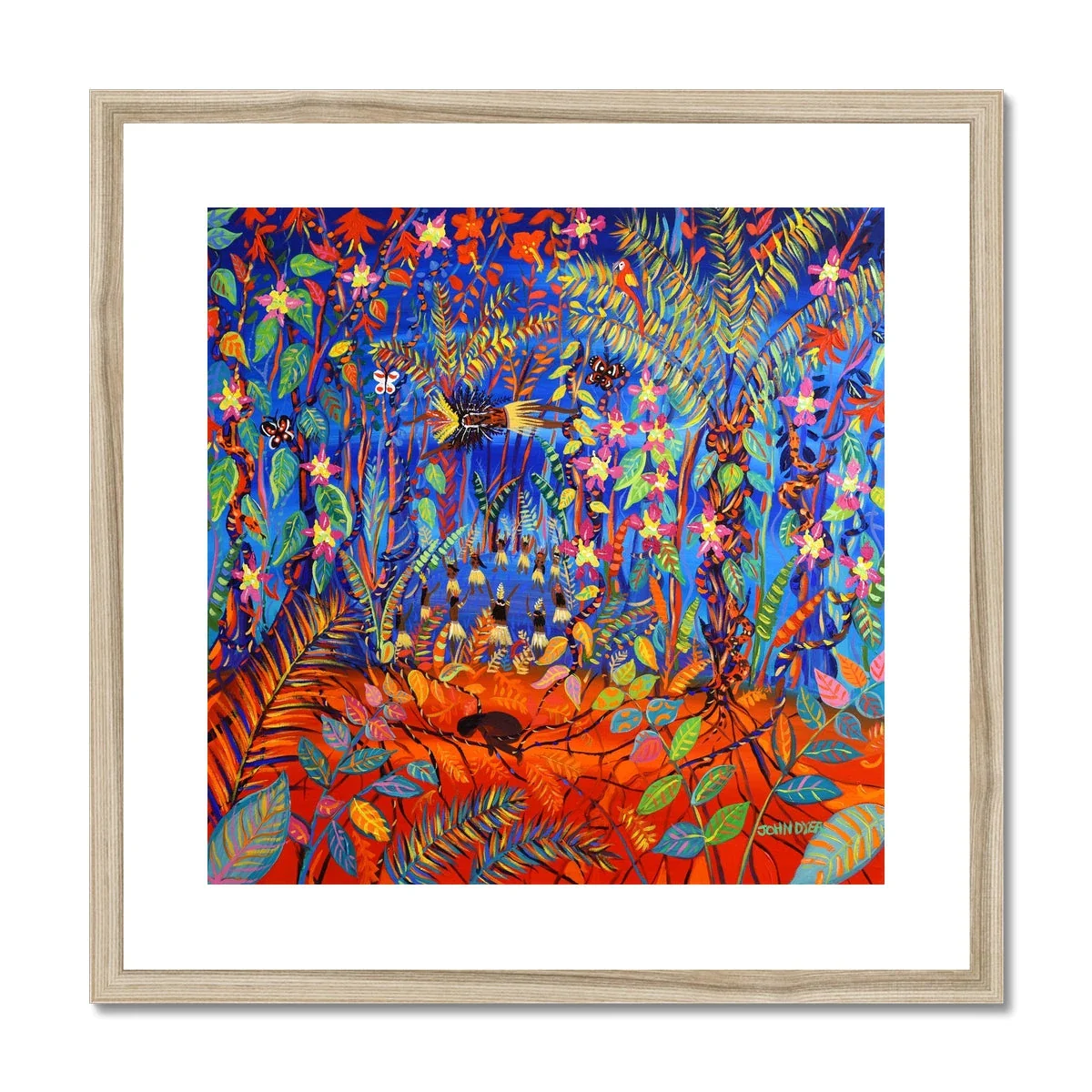 John Dyer Framed Open Edition Cornish Fine Art Print. 'The Creation of Ayahuasca in the Amazon Rainforest'. - Image 3