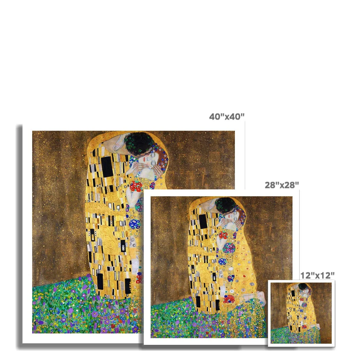 Gustav Klimt Open Edition Art Print. 'The Kiss'. Art Gallery Historic Art - Image 3