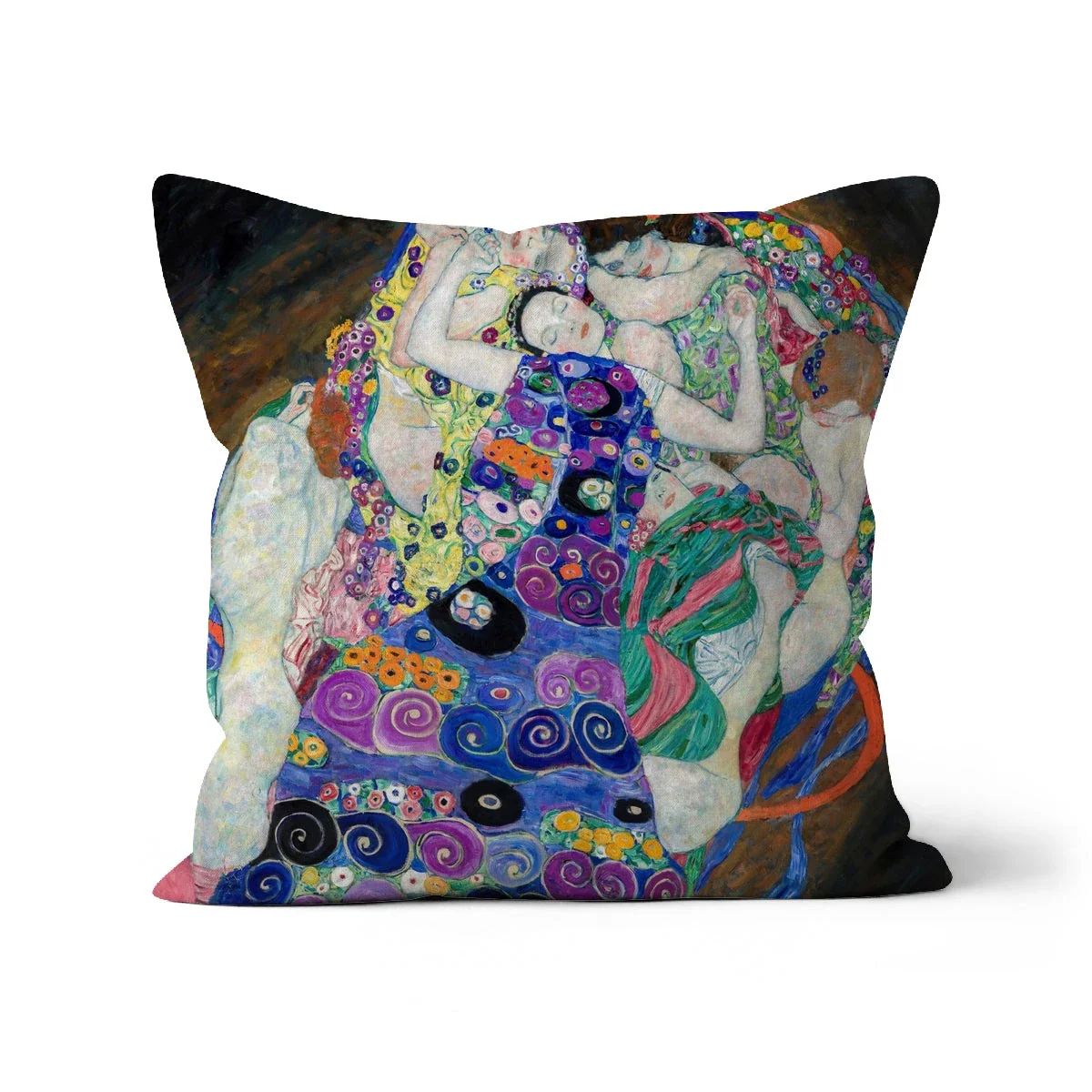 The Maiden. Classic Art Cushion by Gustav Klimt - Image 9