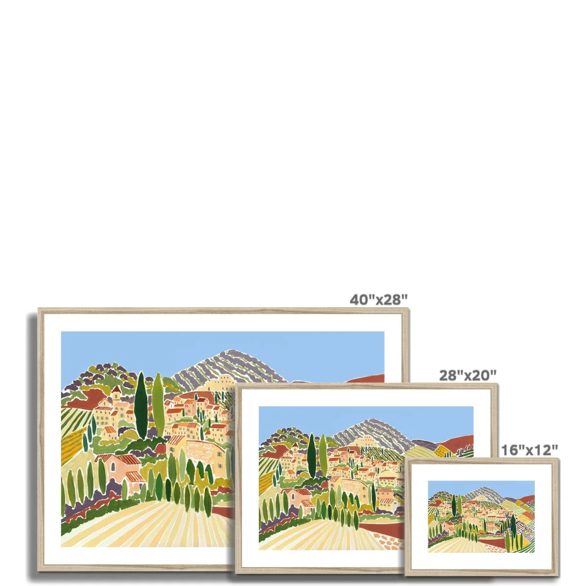 Joanne Short Framed Open Edition French Art Print. 'The Old Town, Vaison La Romaine, Provence'. French Art Gallery - Image 12