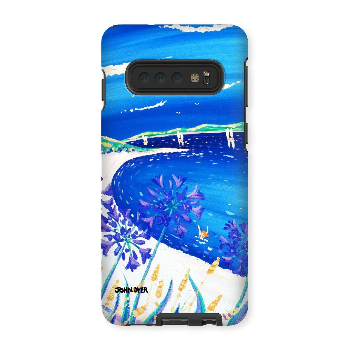 Tough Art Phone Case. Agapanthus Flowers, Tresco. Artist John Dyer. Cornwall Art Gallery. - Image 7